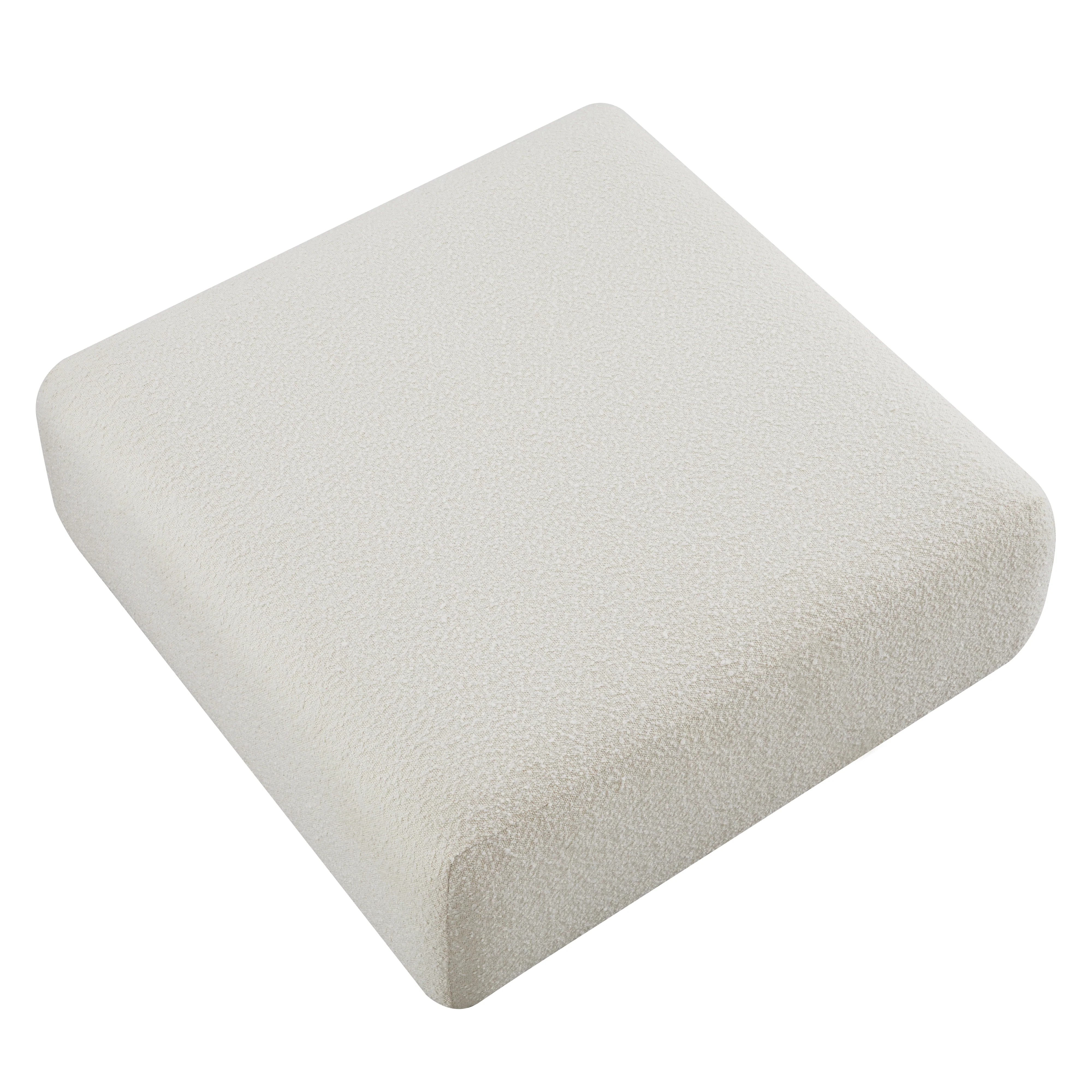 Hangover Cream Performance Boucle Ottoman