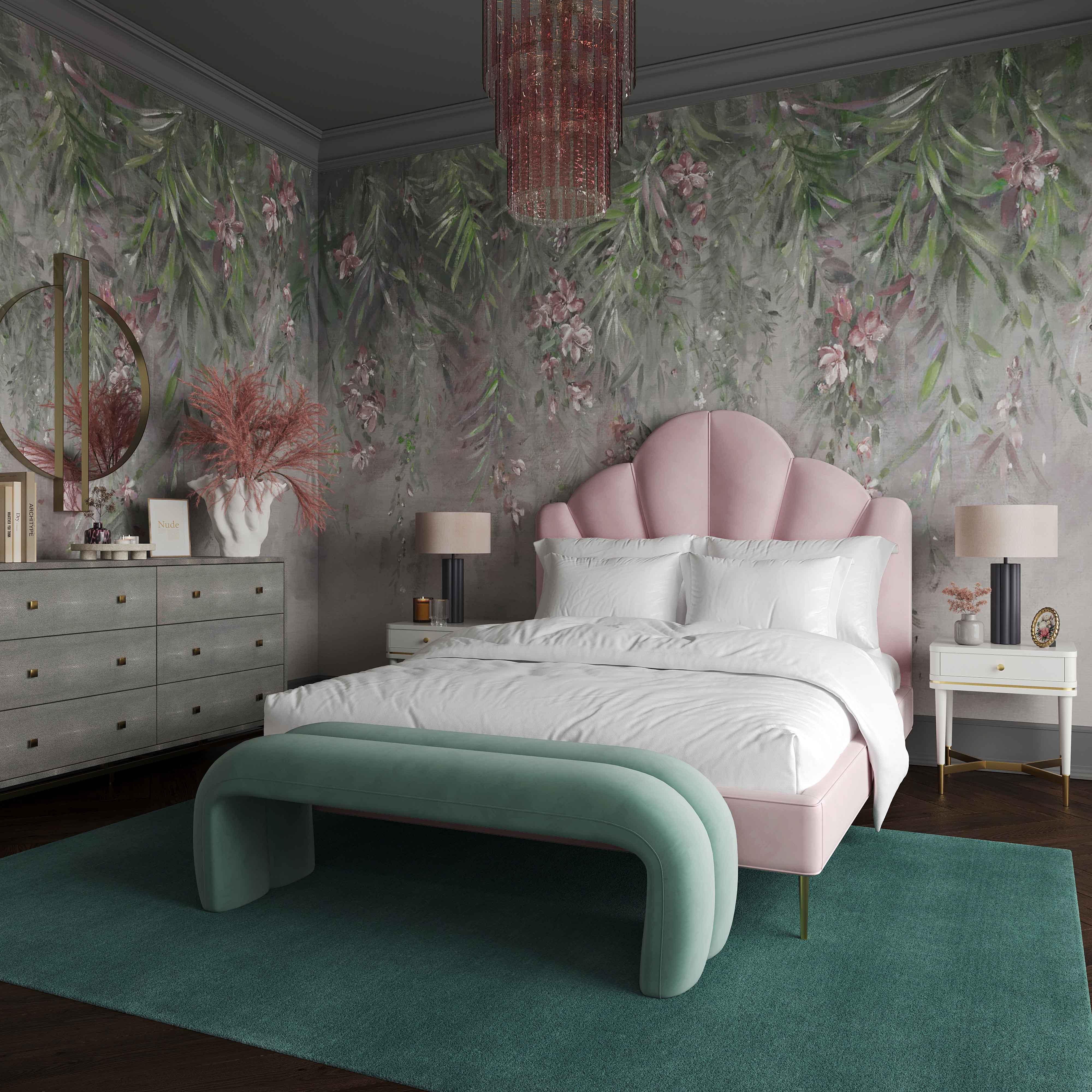 Leigh 56" Performance Velvet Channeled Bench