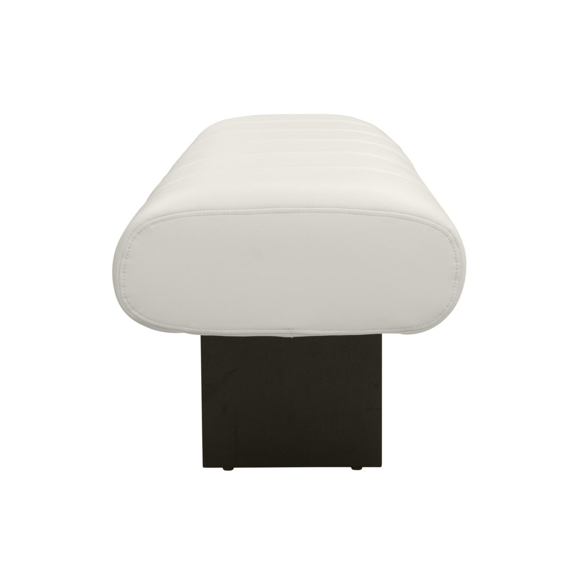 Banc en cuir vegan Karol Cream Performance