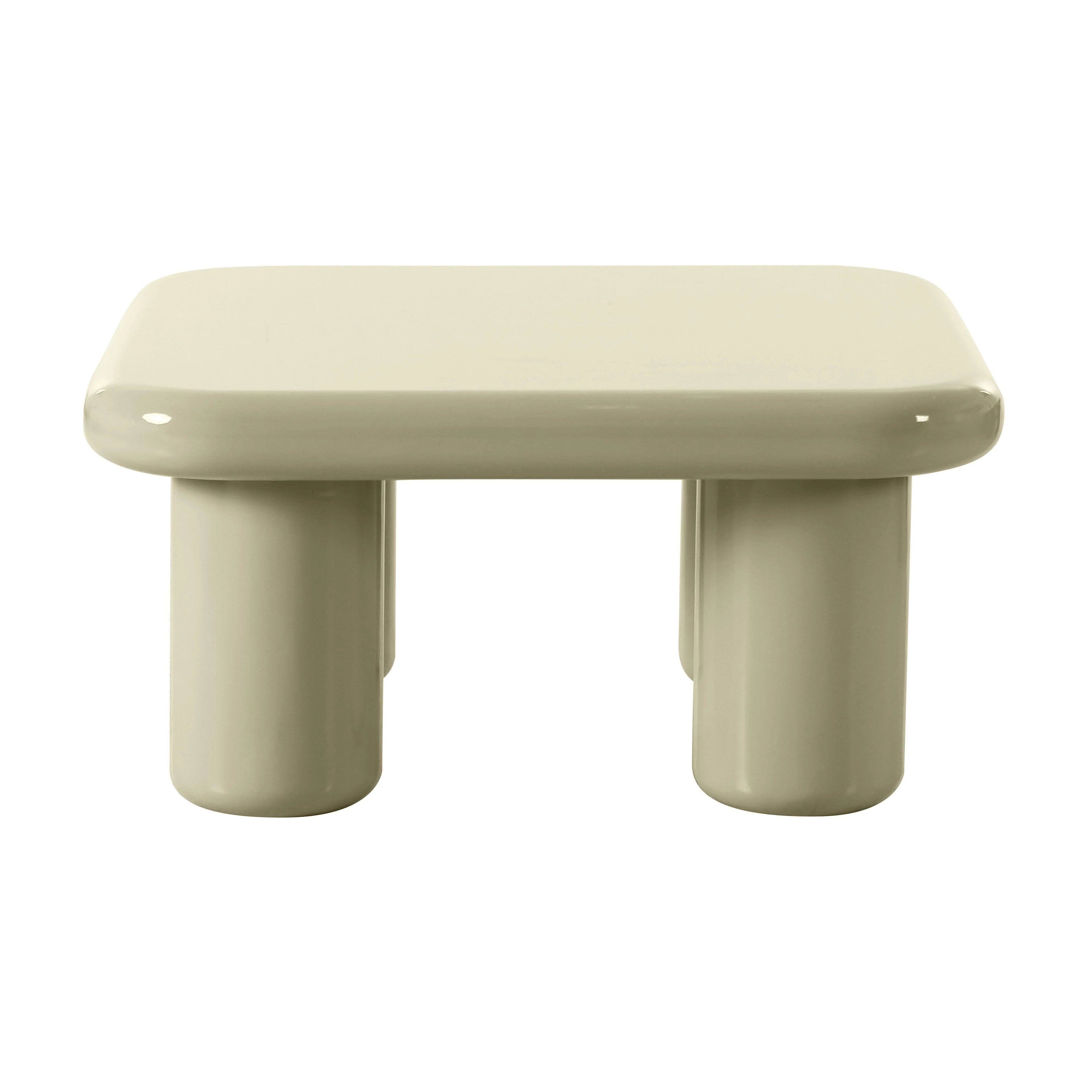 Memphis 33.5" Glossy Square Coffee Table