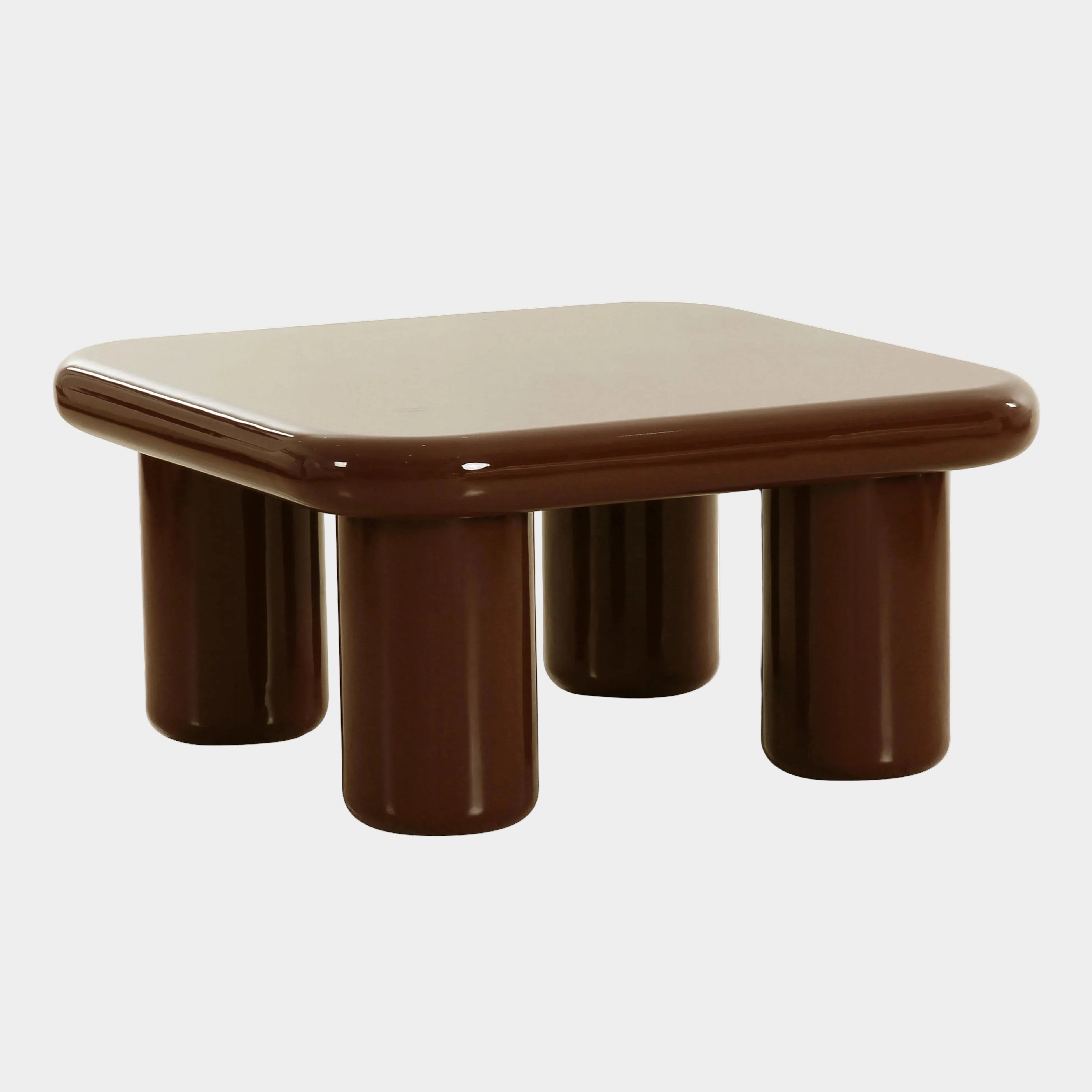 Memphis 33.5" Glossy Square Coffee Table