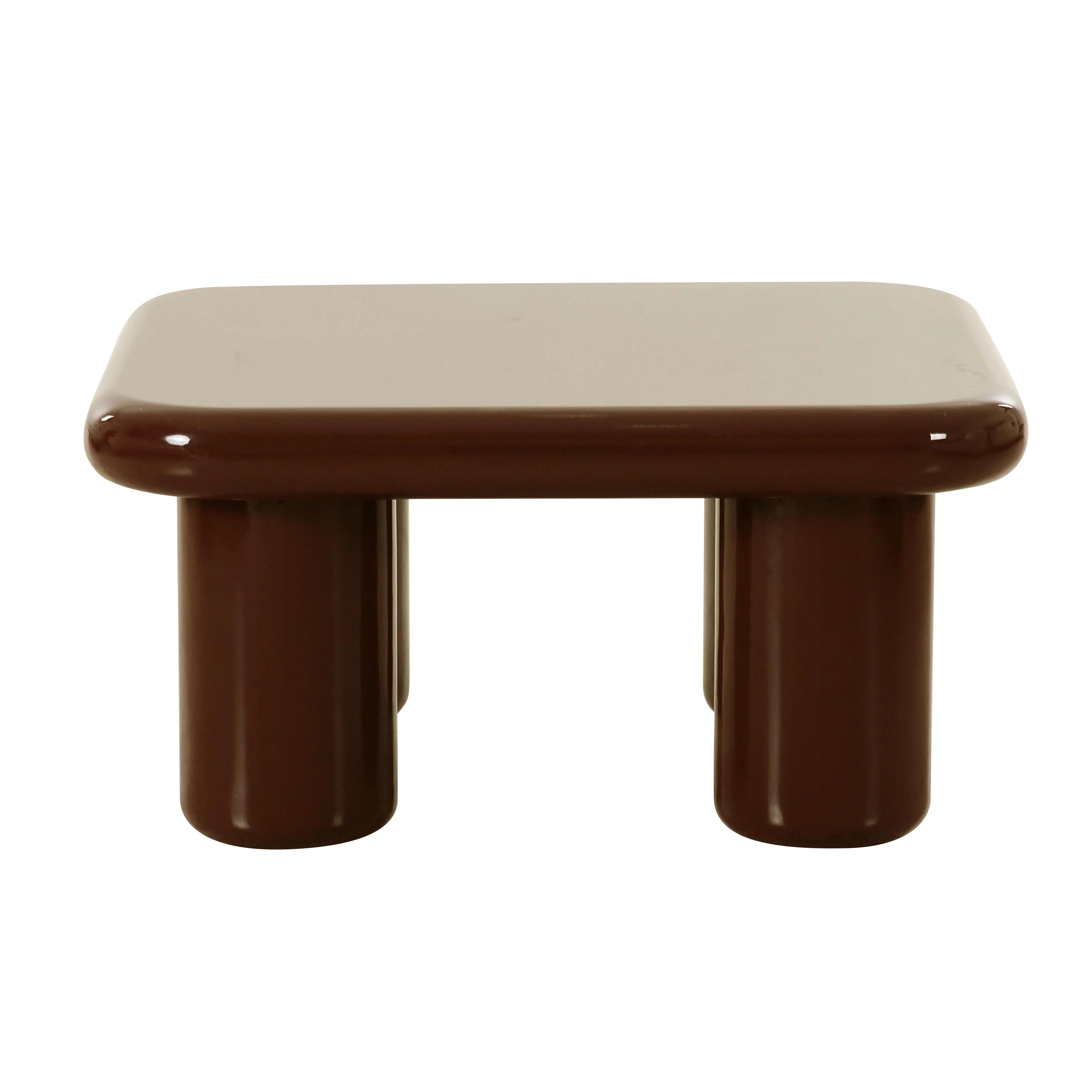 Memphis 33.5" Glossy Square Coffee Table
