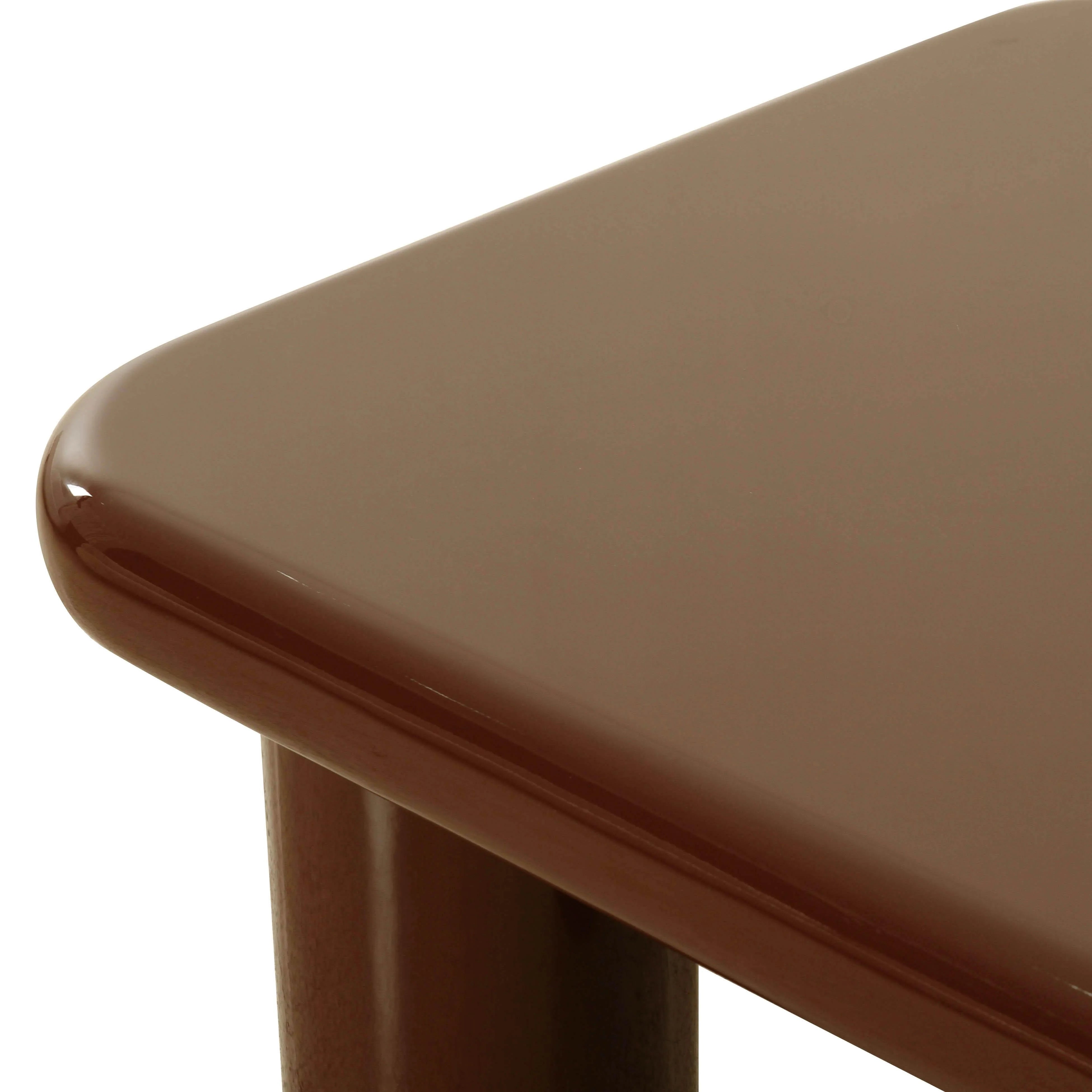 Memphis 33.5" Glossy Square Coffee Table
