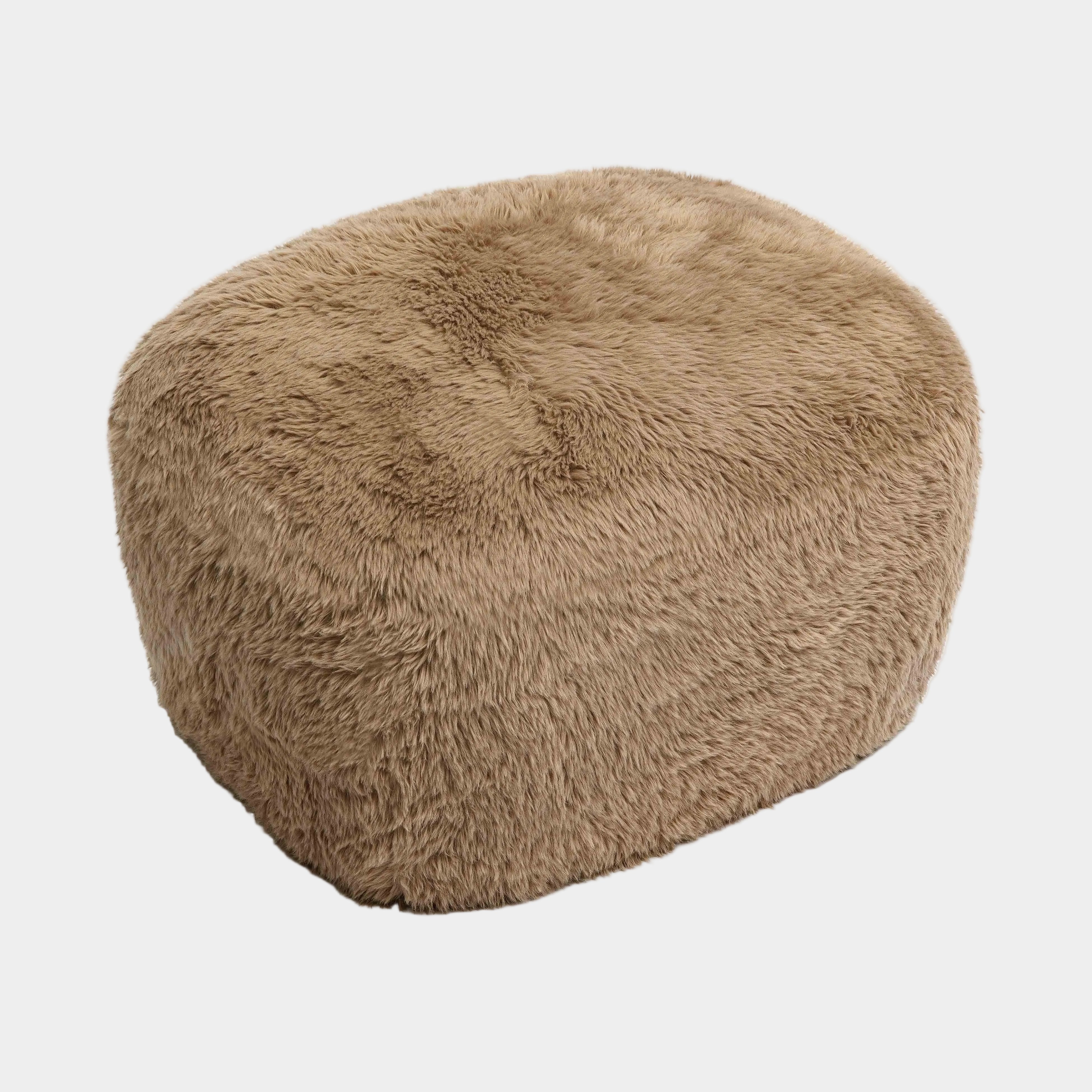Britt Contract-Grade Vegan Shearling Ottoman
