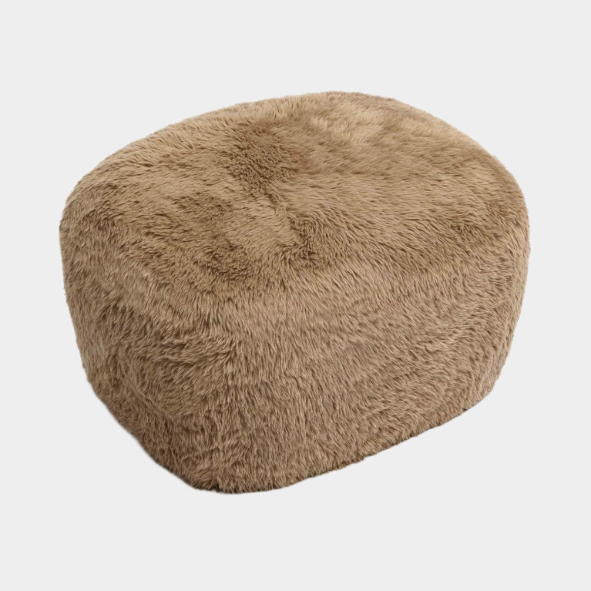 Pouf Britt en peau de mouton végétalienne