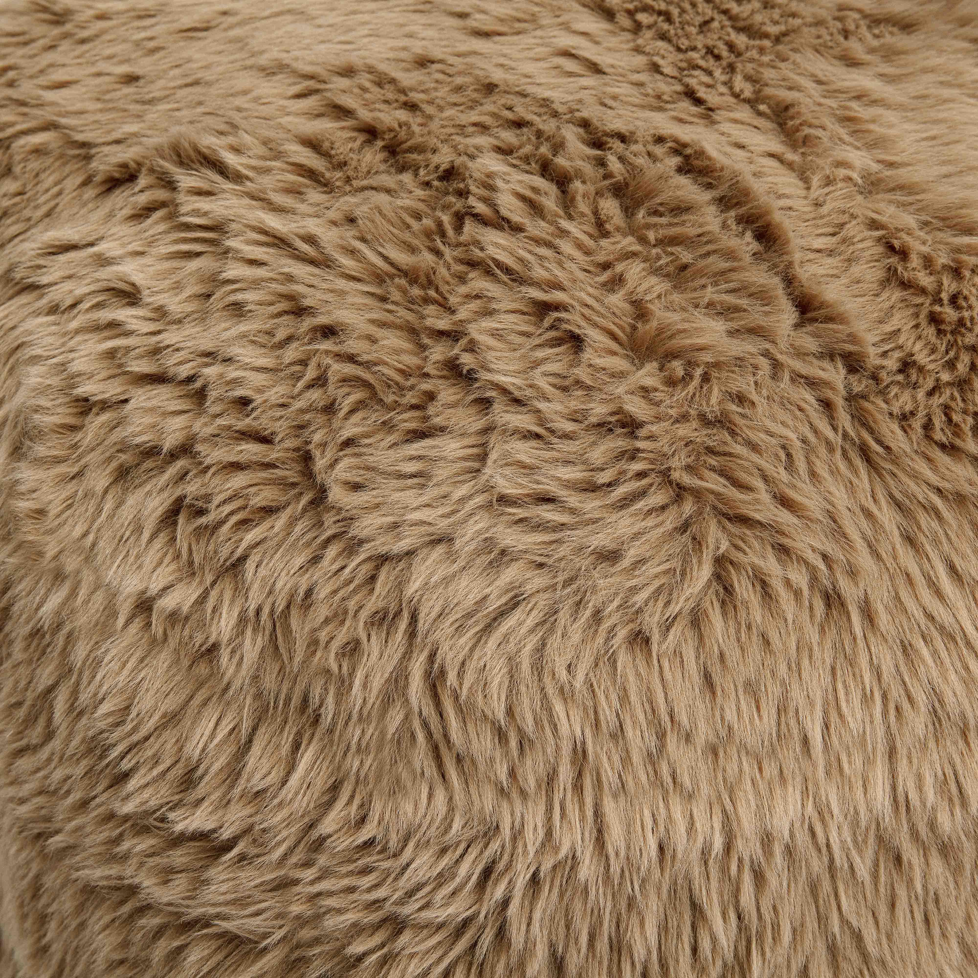 Britt Contract-Grade Vegan Shearling Ottoman