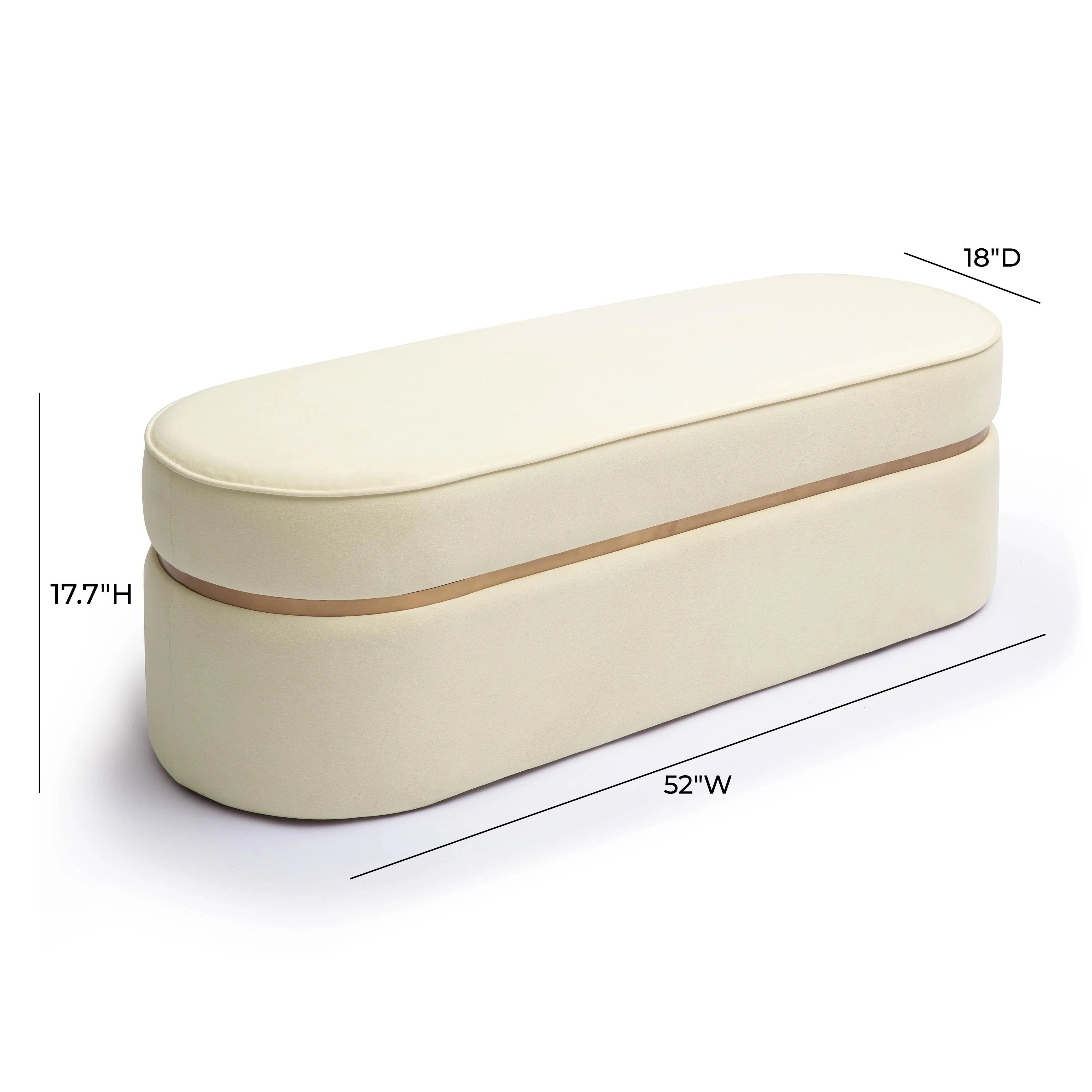 Pomp 52" Performance Velvet Bench
