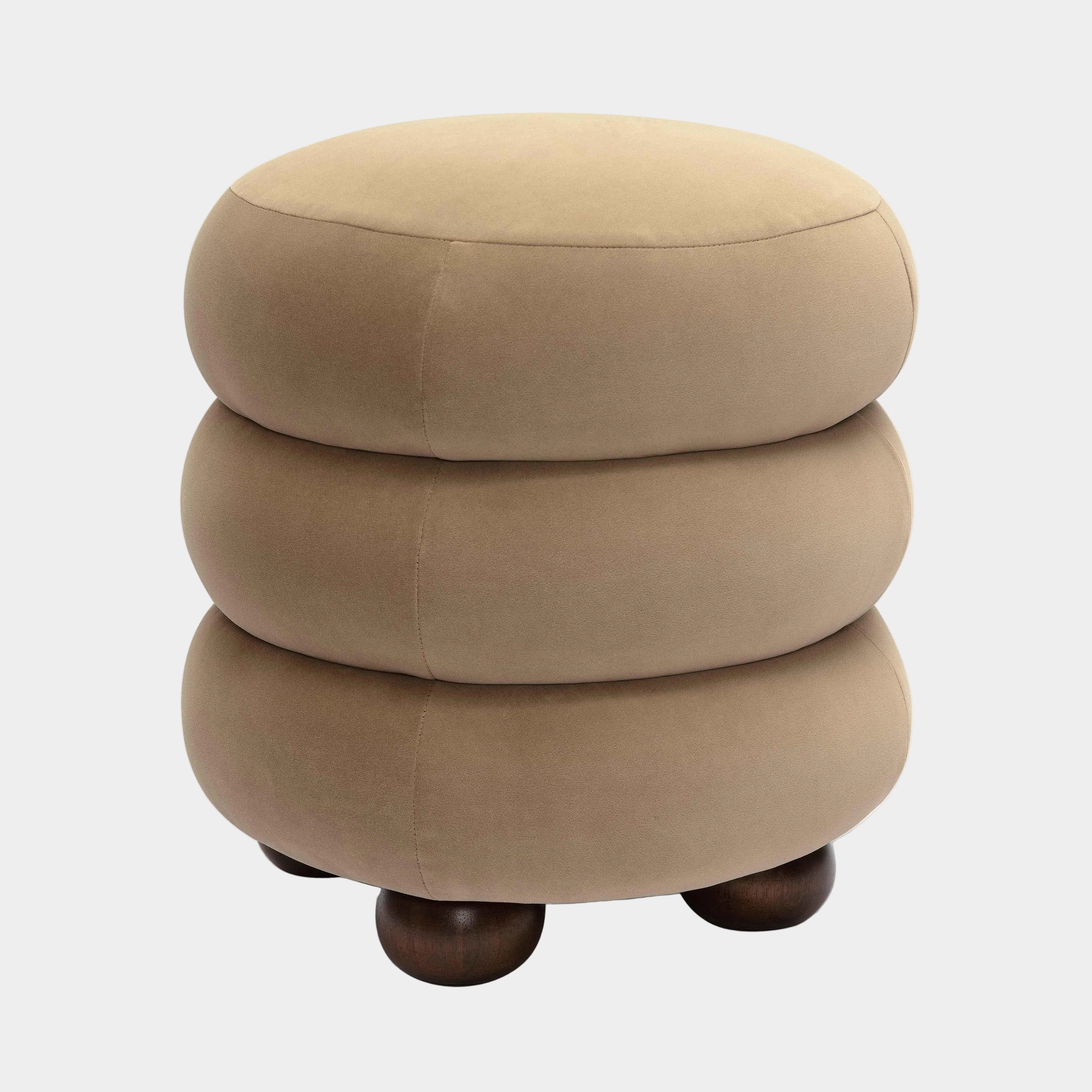 Stefanie Performance Velvet Ottoman