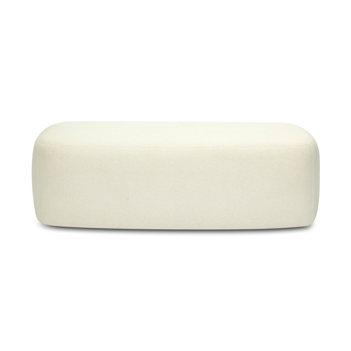 Banc Graceland en simili-mohair crème
