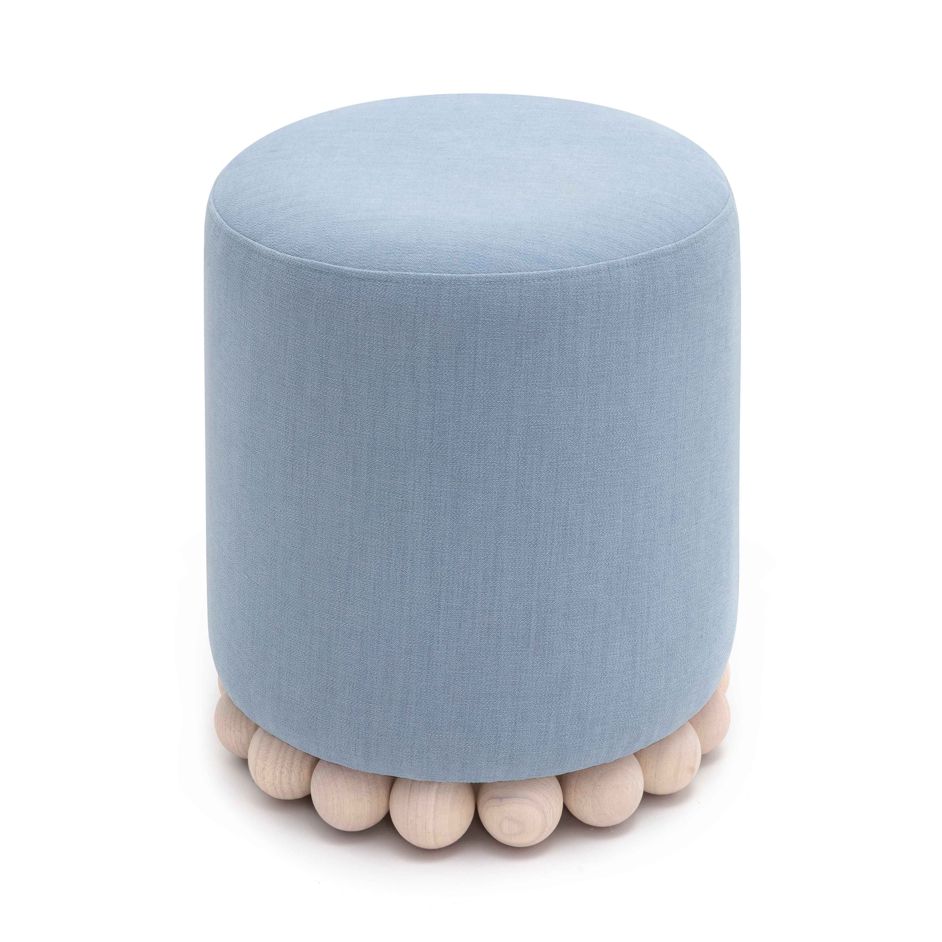 Dex Upcycled Performance Fabric Ottoman