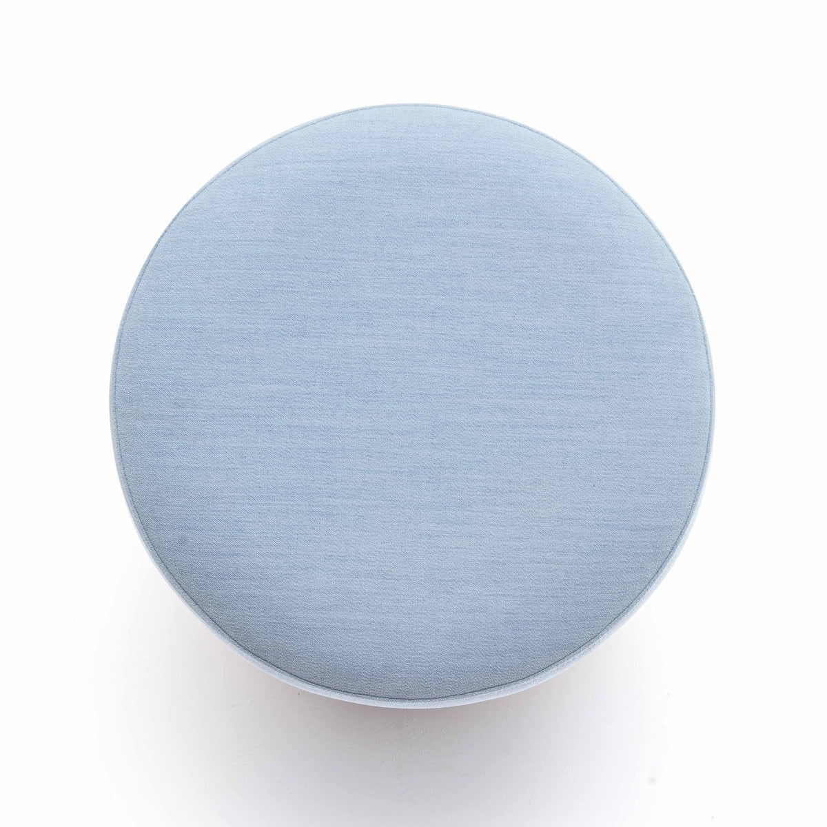 Pouf en tissu recyclé bleu délavé Dex