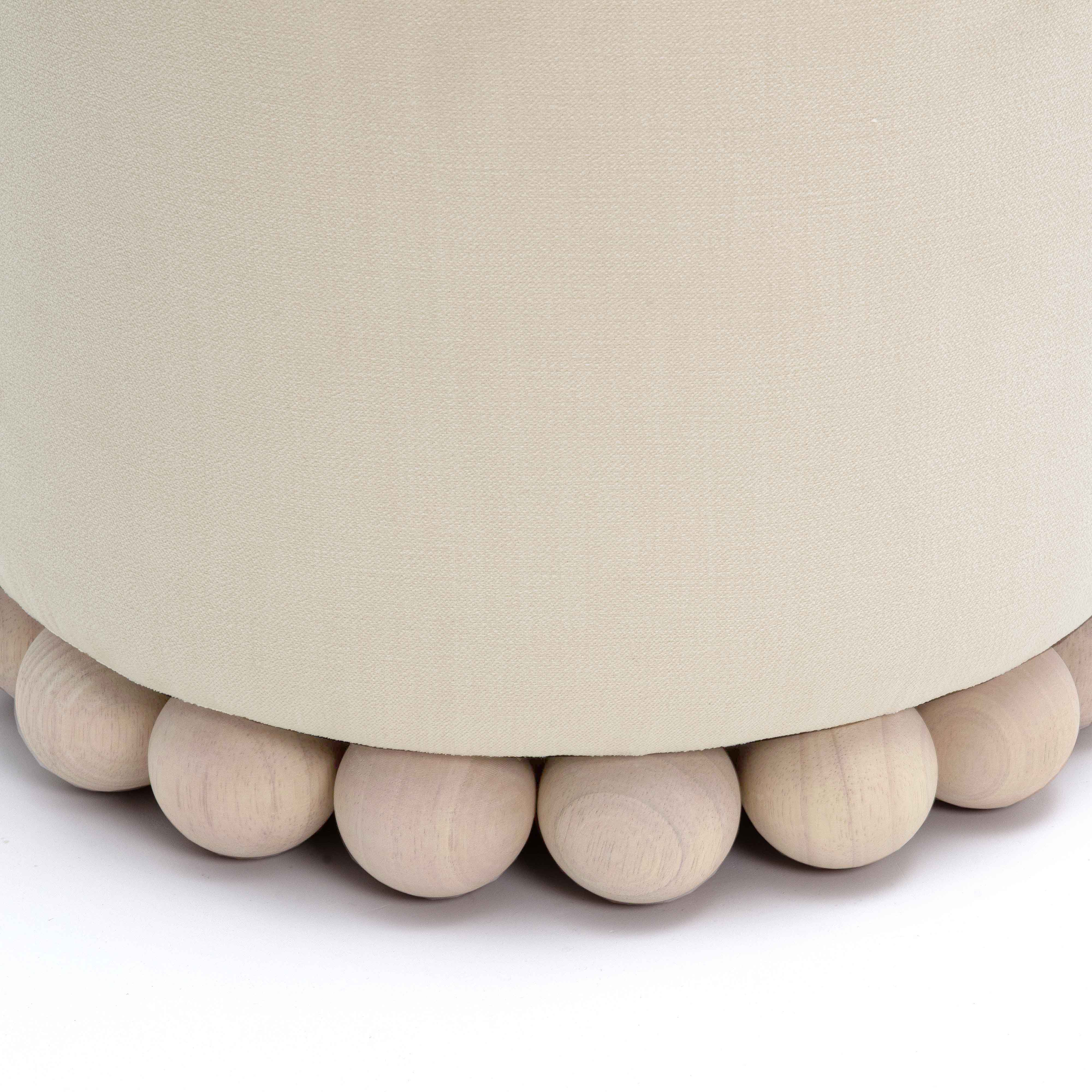 Dex Upcycled Performance Fabric Ottoman