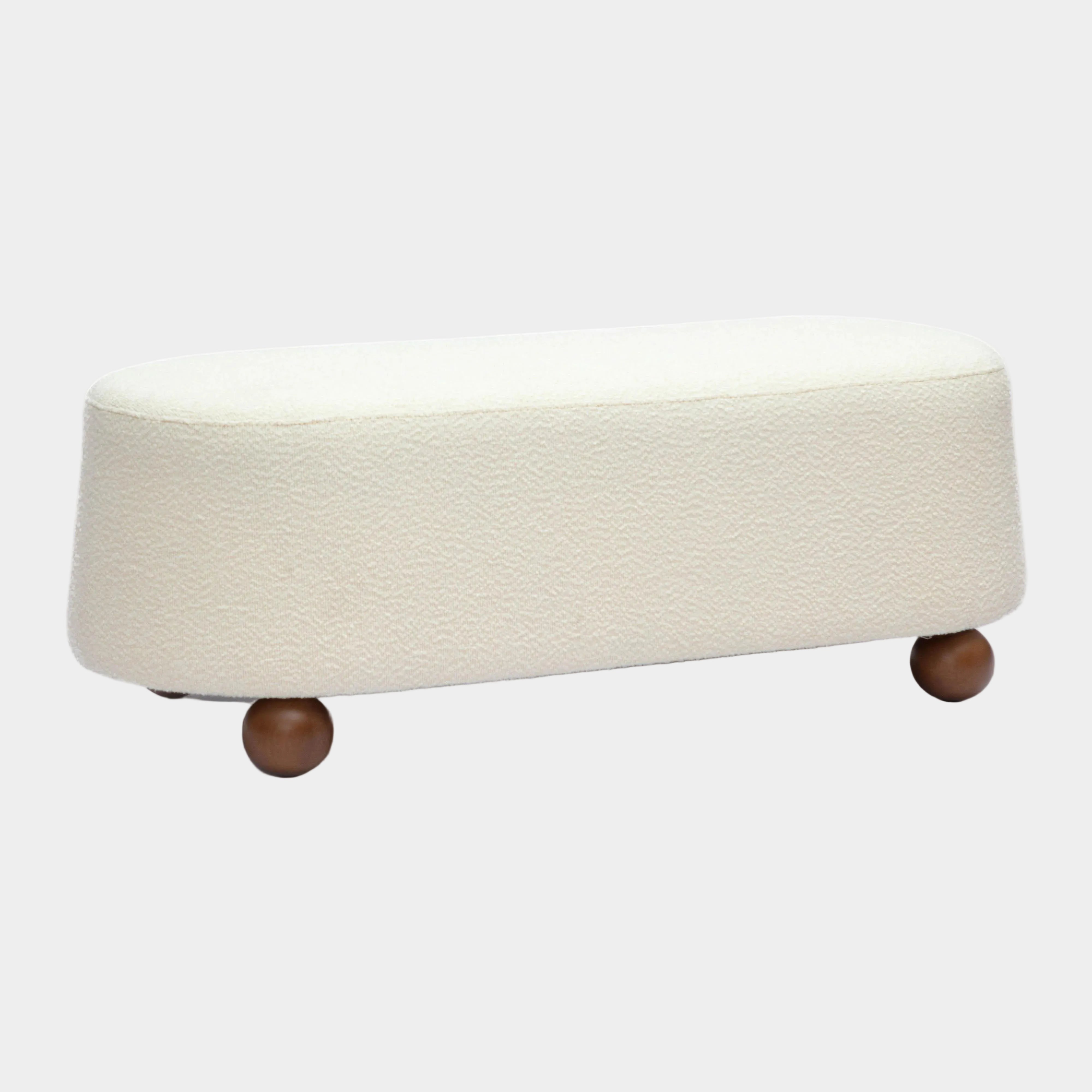 Jaine 48" Performance Boucle Large Ottoman