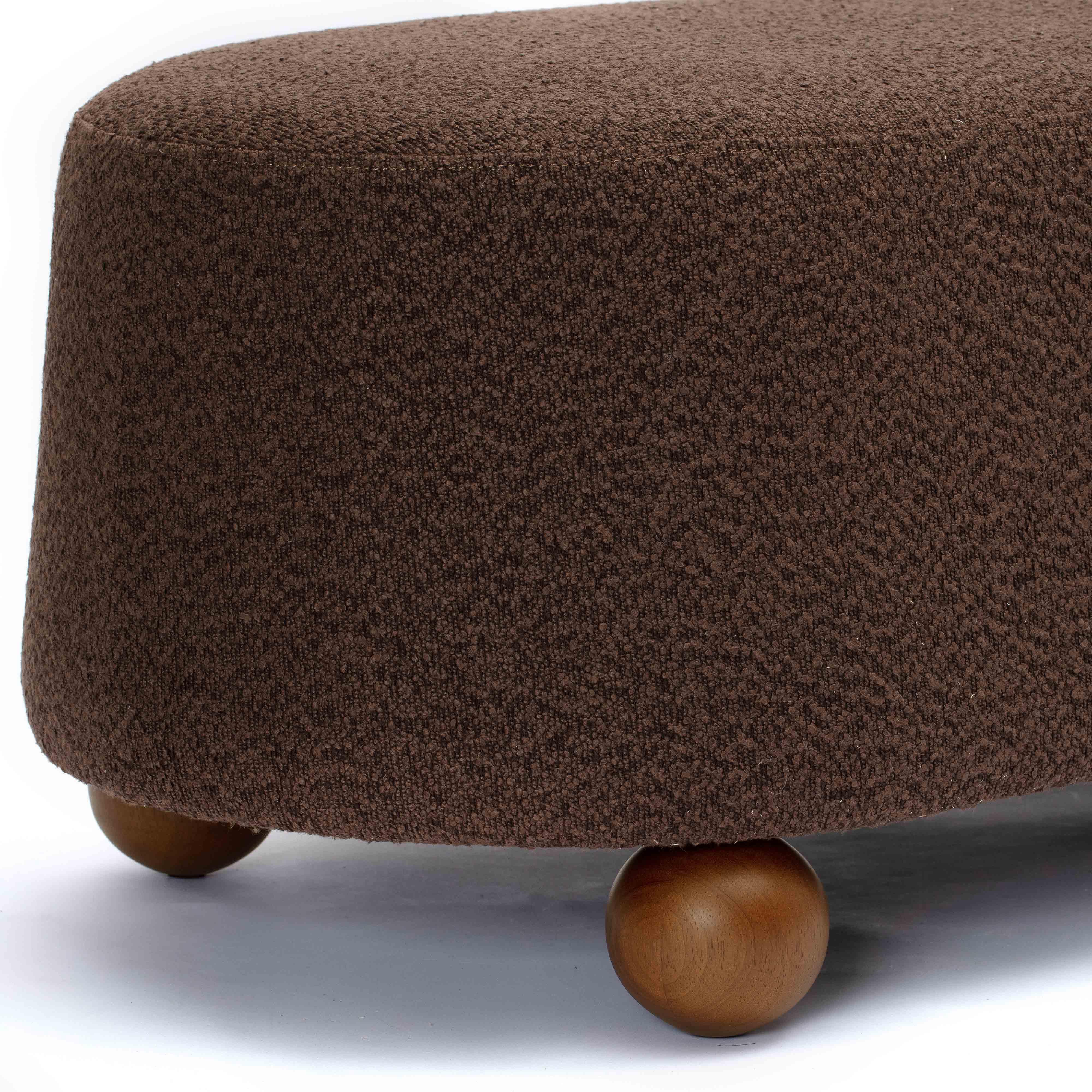 Jaine 48" Performance Boucle Large Ottoman