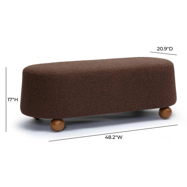 Jaine Boucle Large Ottoman