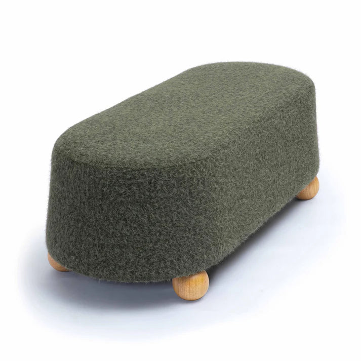 Jaine Loose Mohair Large Ottoman