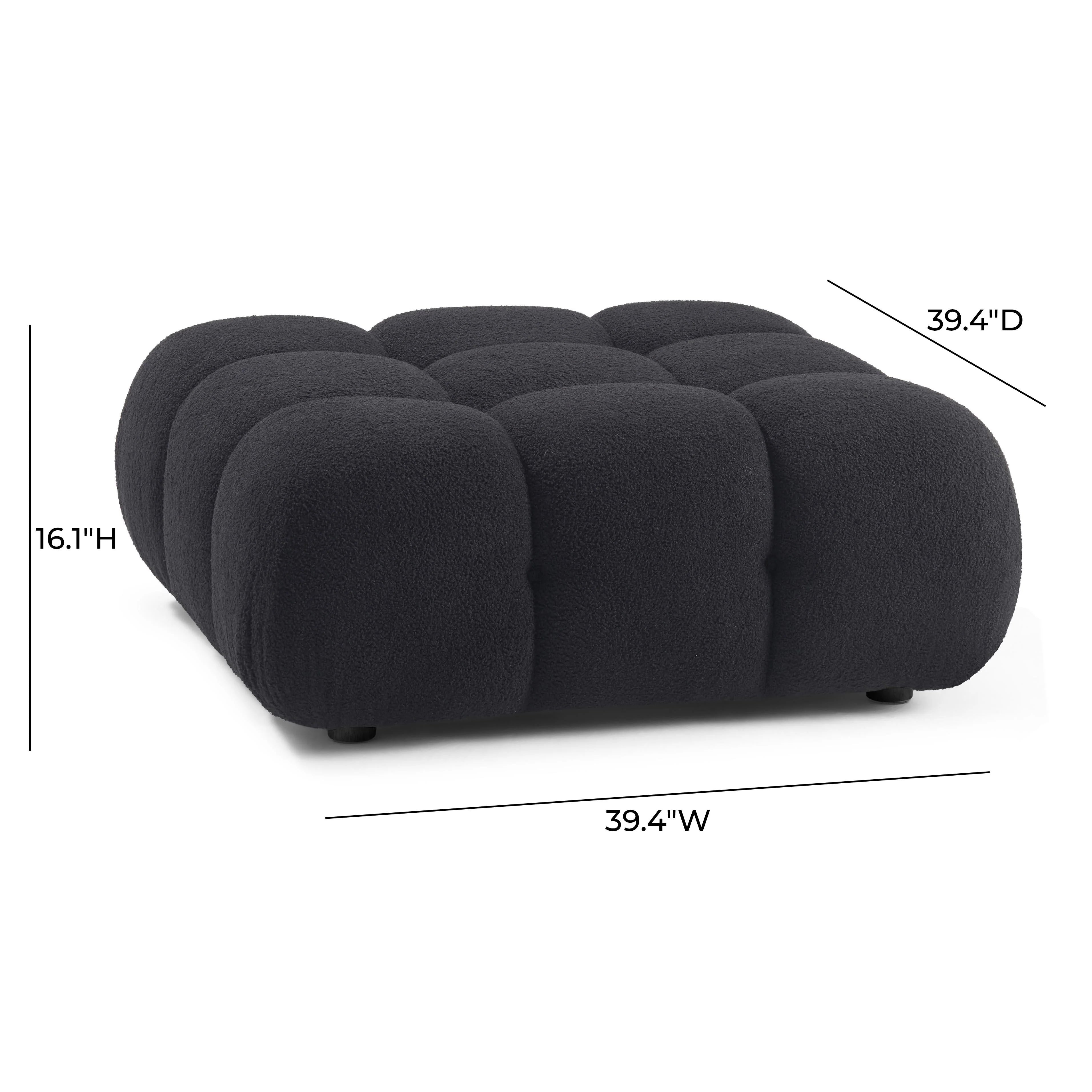 Calliope Performance Vegan Shearling Modular Ottoman