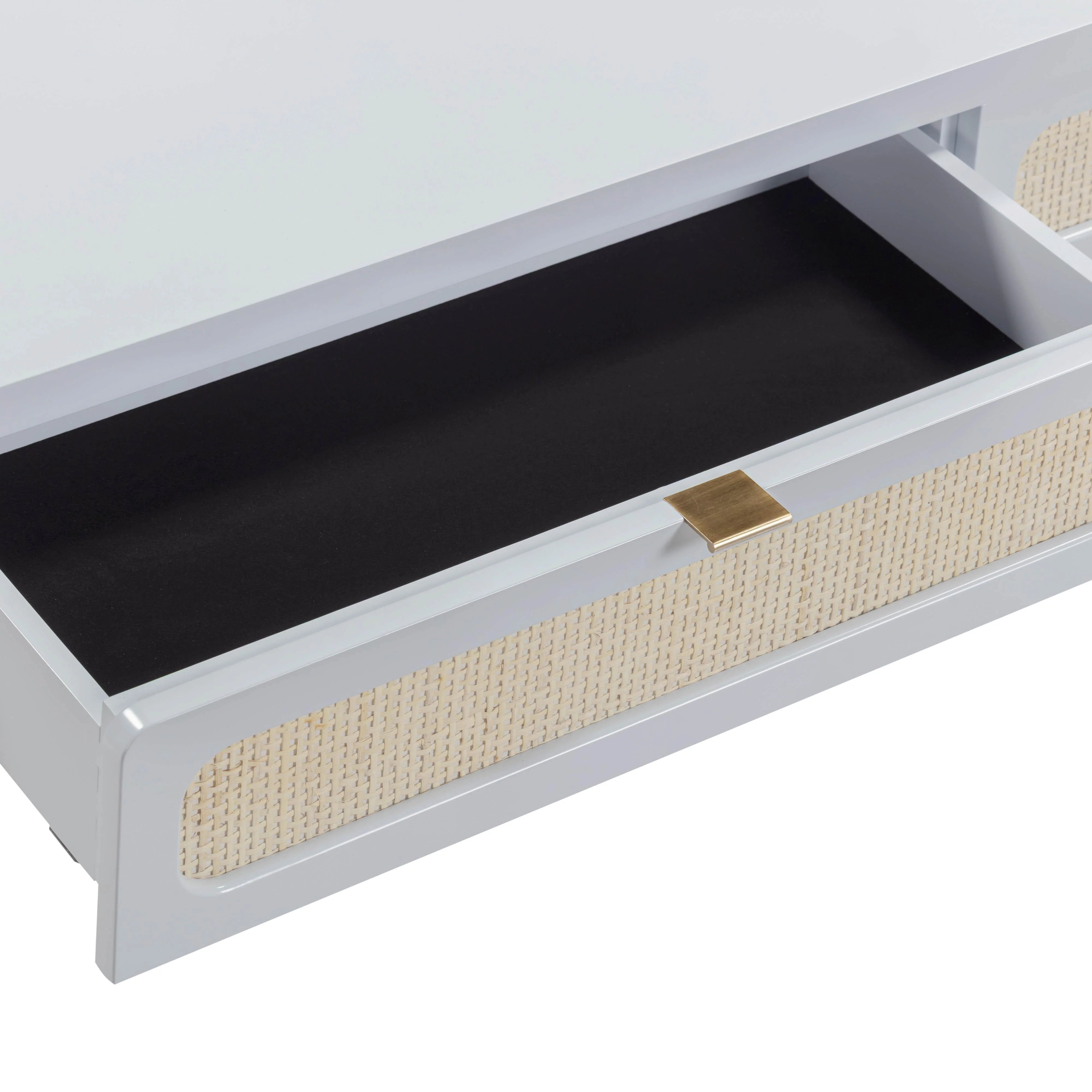 Patty 48" Rattan 2-Drawer Console Desk