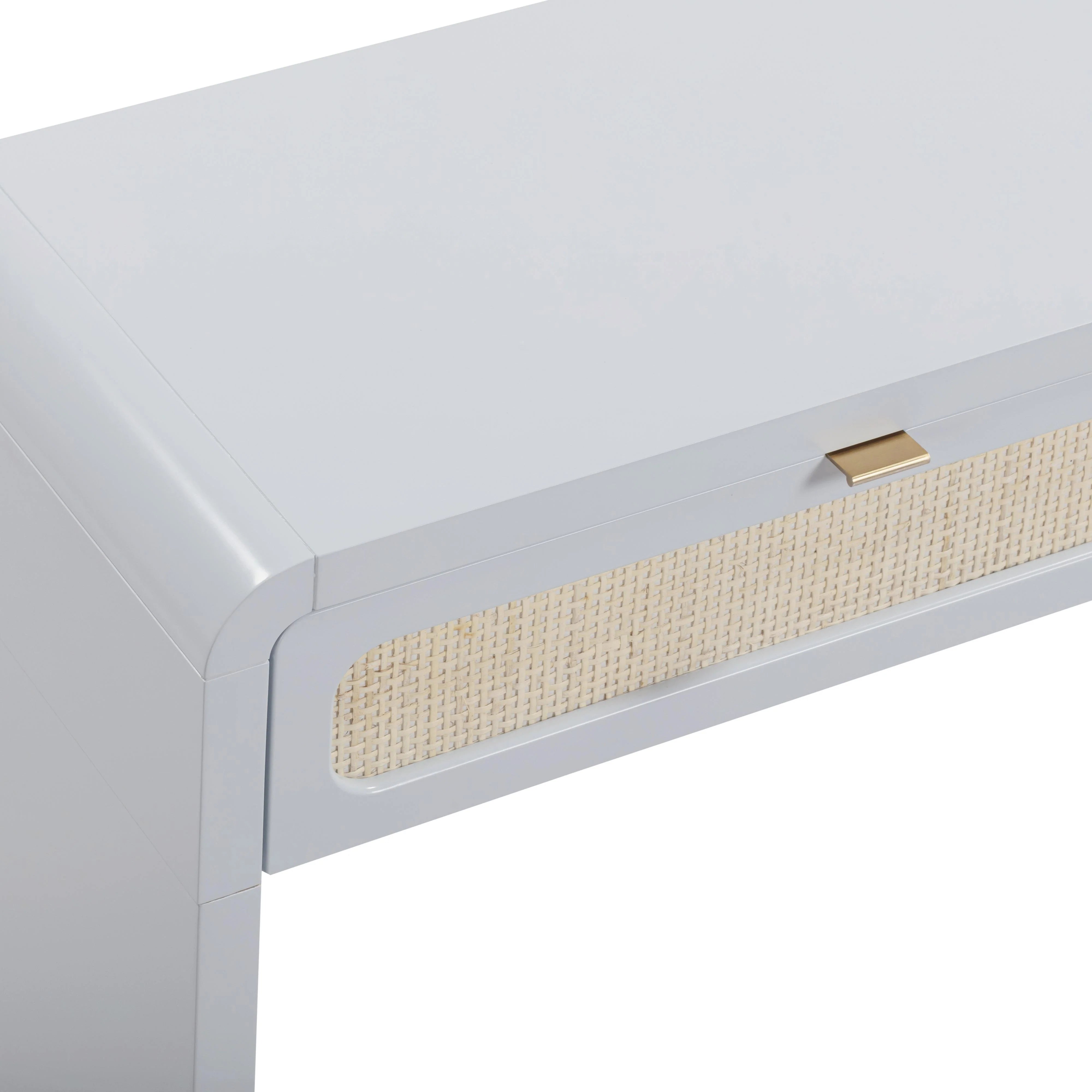 Patty 48" Rattan 2-Drawer Console Desk