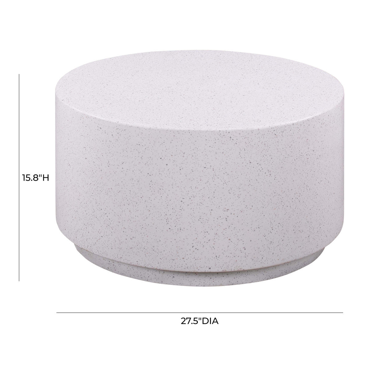 Table basse Terrazzo Light mouchetée