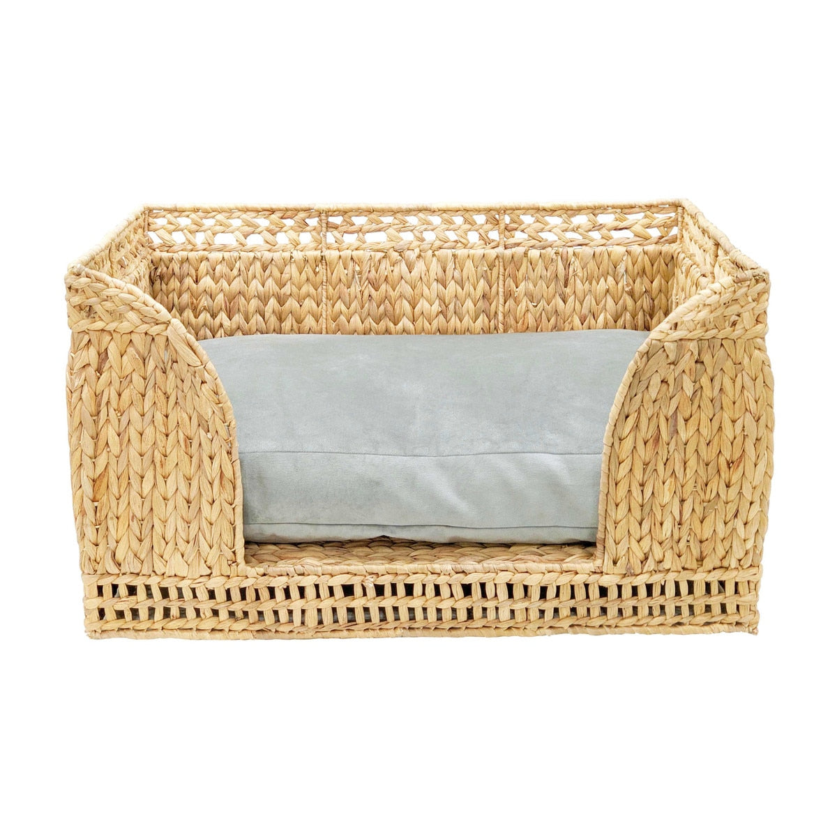 Lit pour petit animal de compagnie en rotin naturel Milou