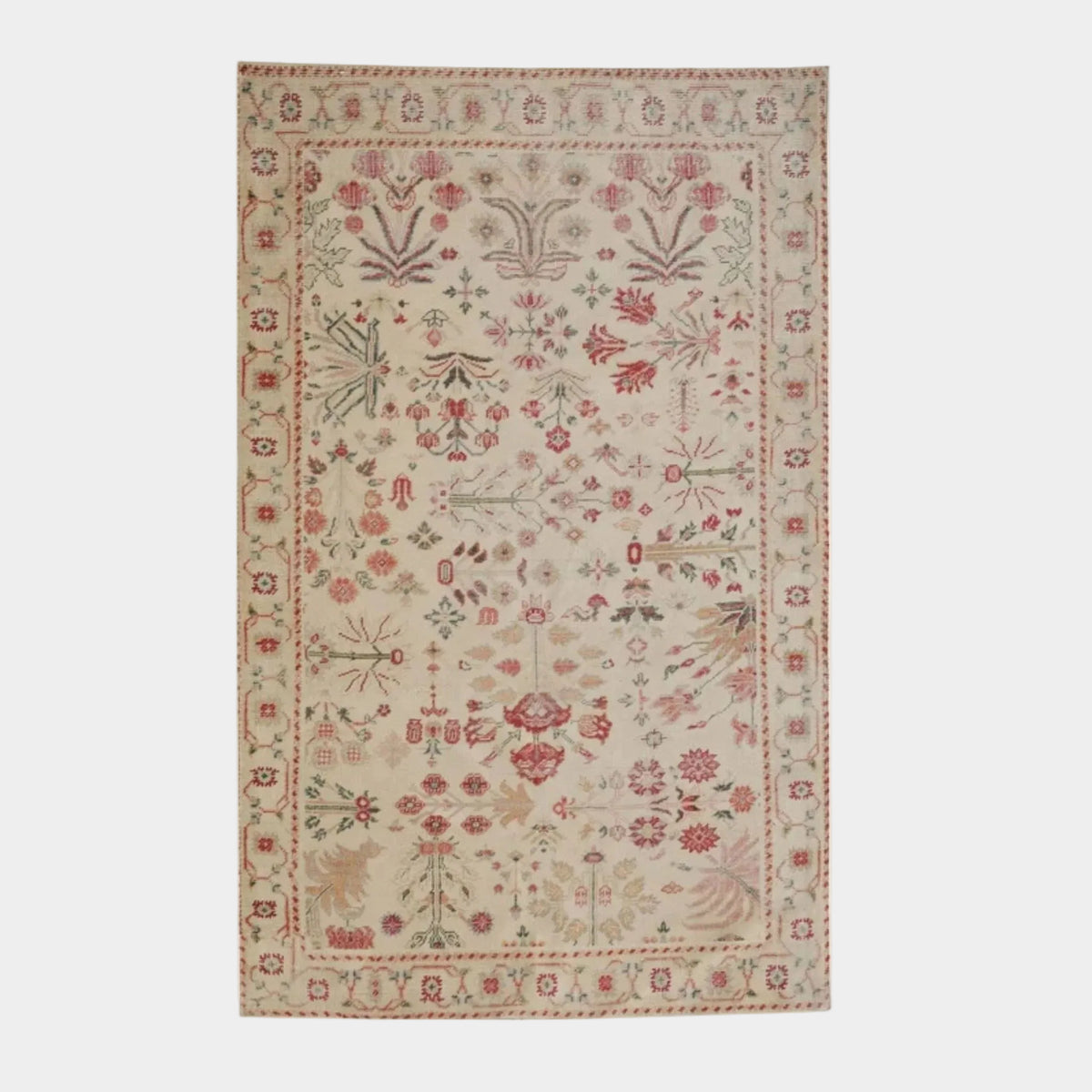 Jardin Hand Woven Wool Area Rug 5'X8'