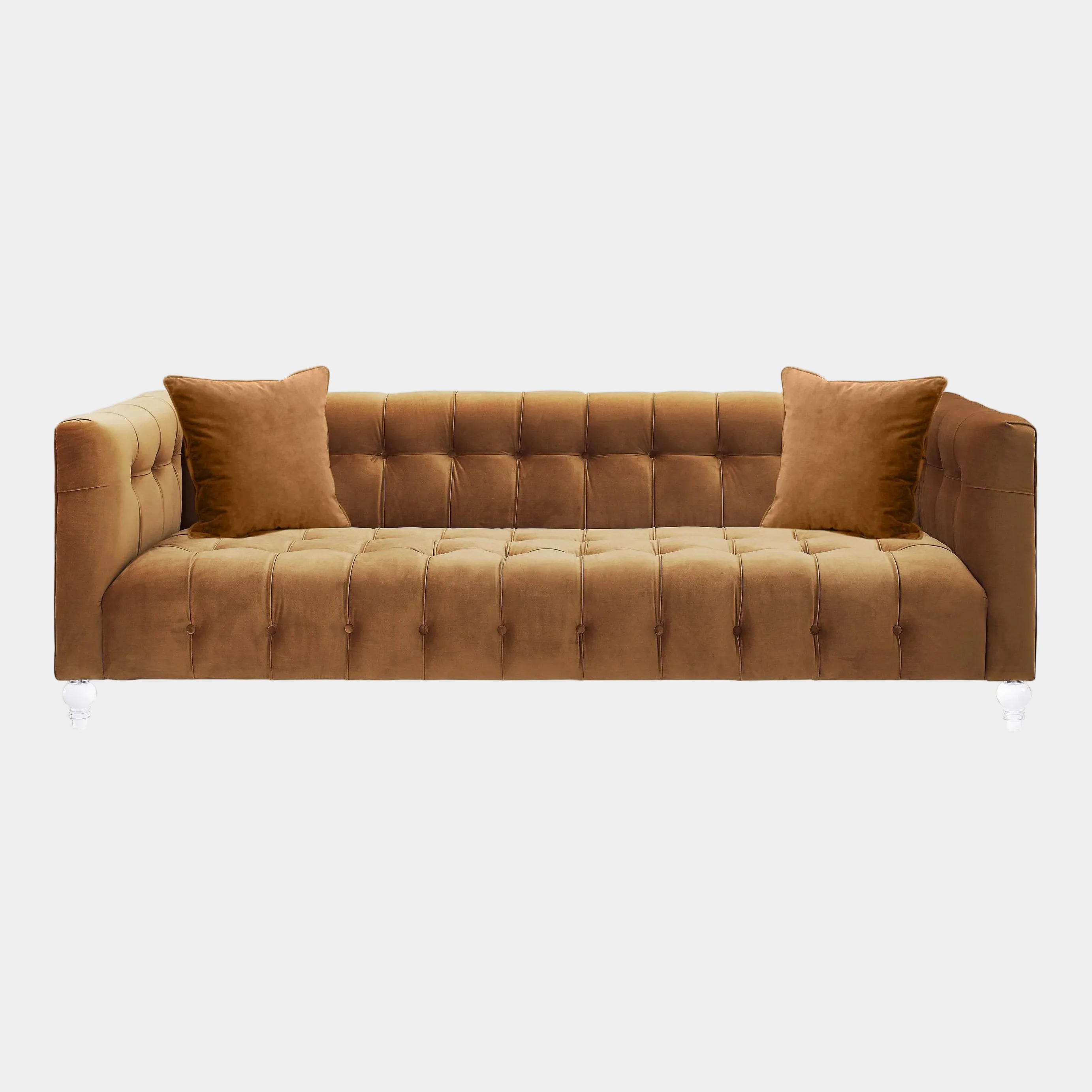 Bea 90.6" Performance Velvet Tufted Sofa