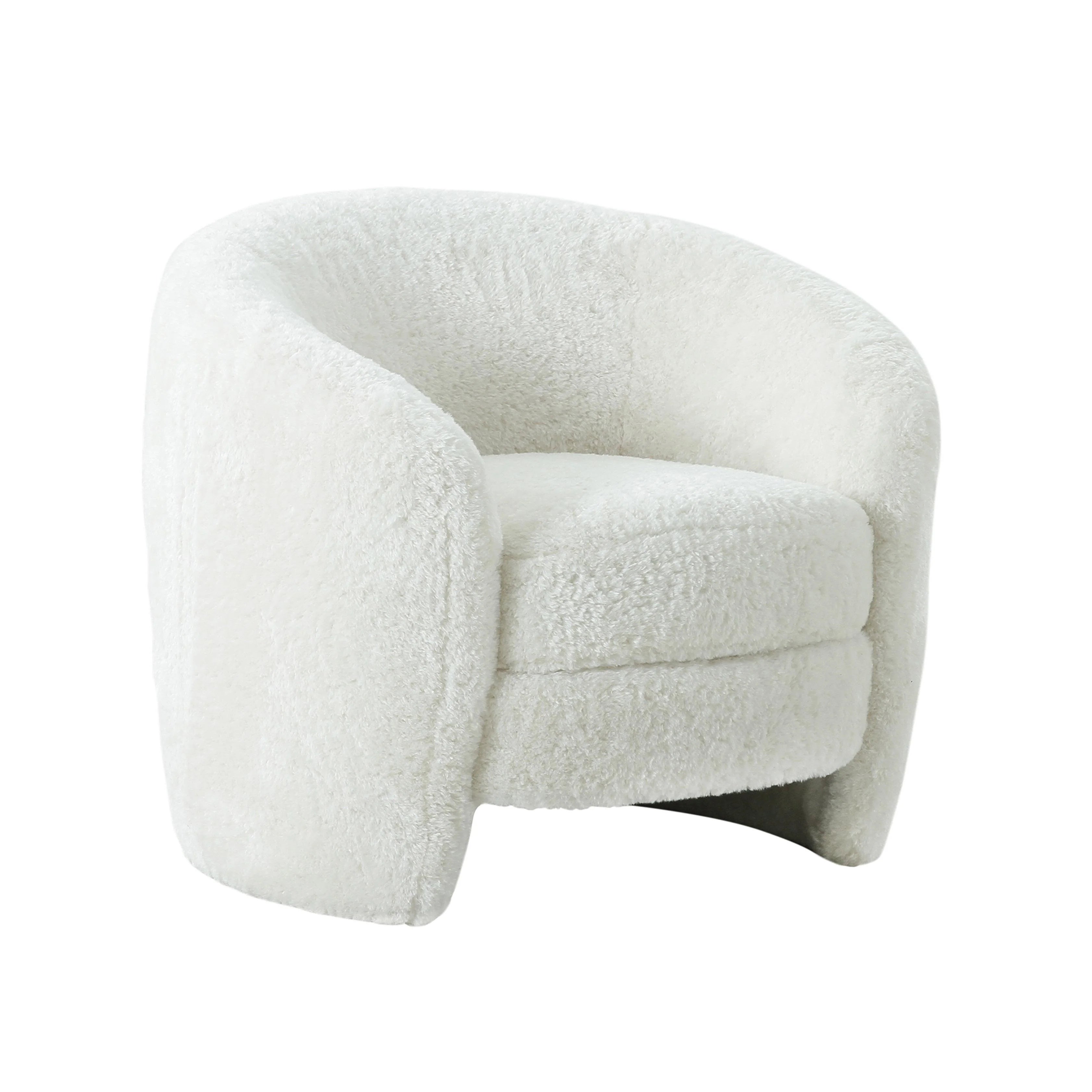 Fauteuil en fausse peau de mouton Dakota