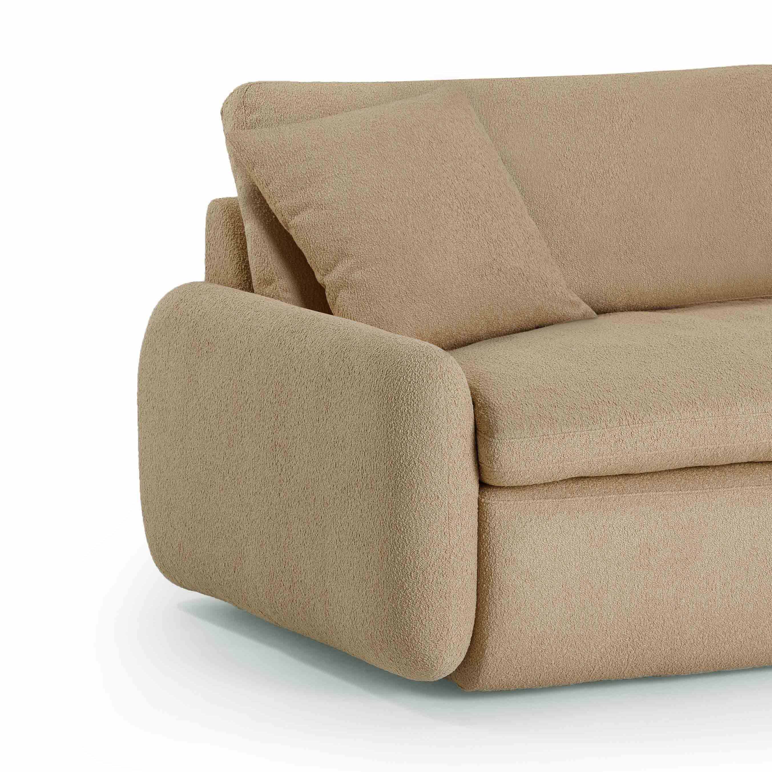 Rachelle Tan Contract-Grade Boucle Lounge Chair