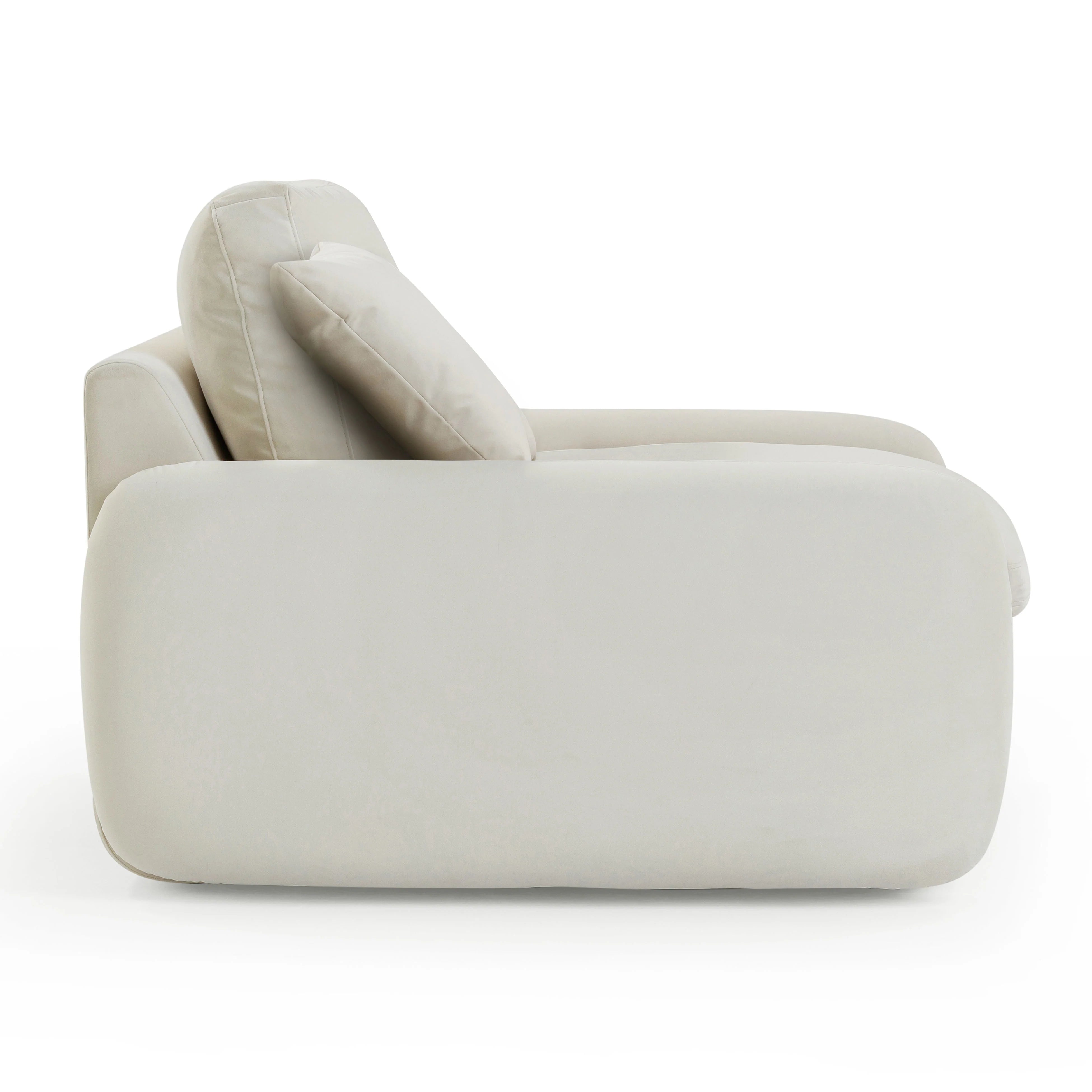 Rachelle Cream Performance Velvet Lounge Chair