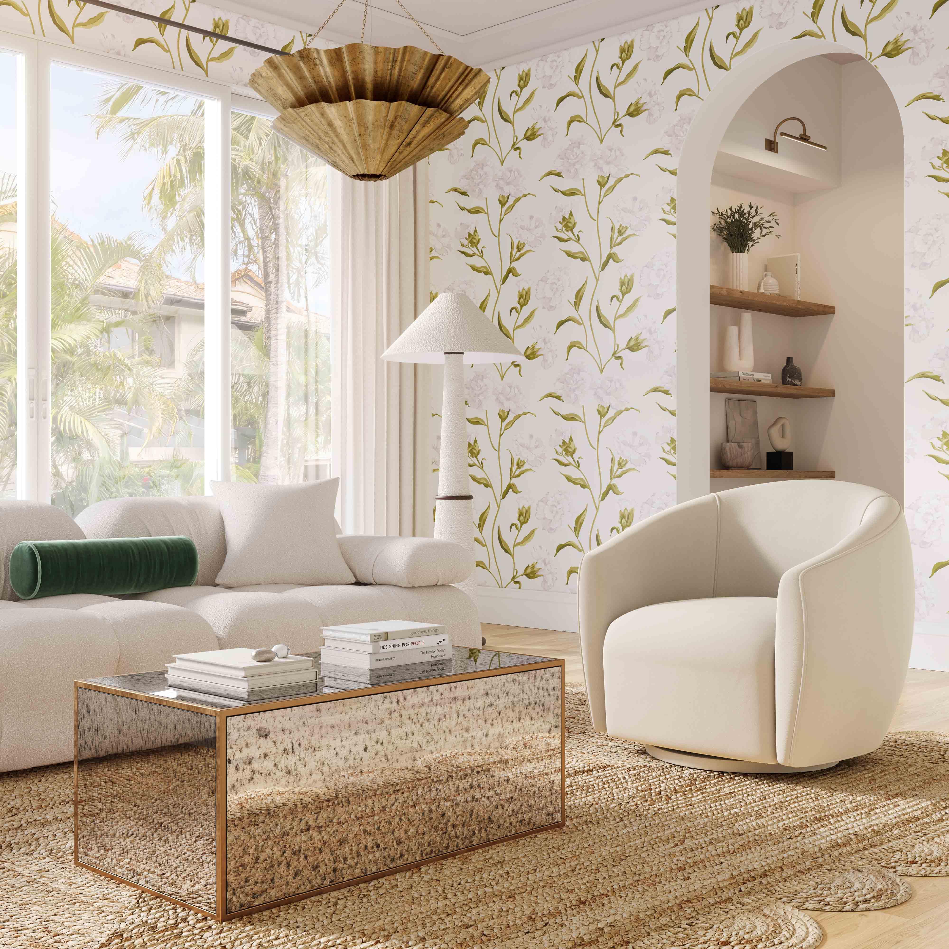 Jordan Performance Velvet Swivel Accent Chair