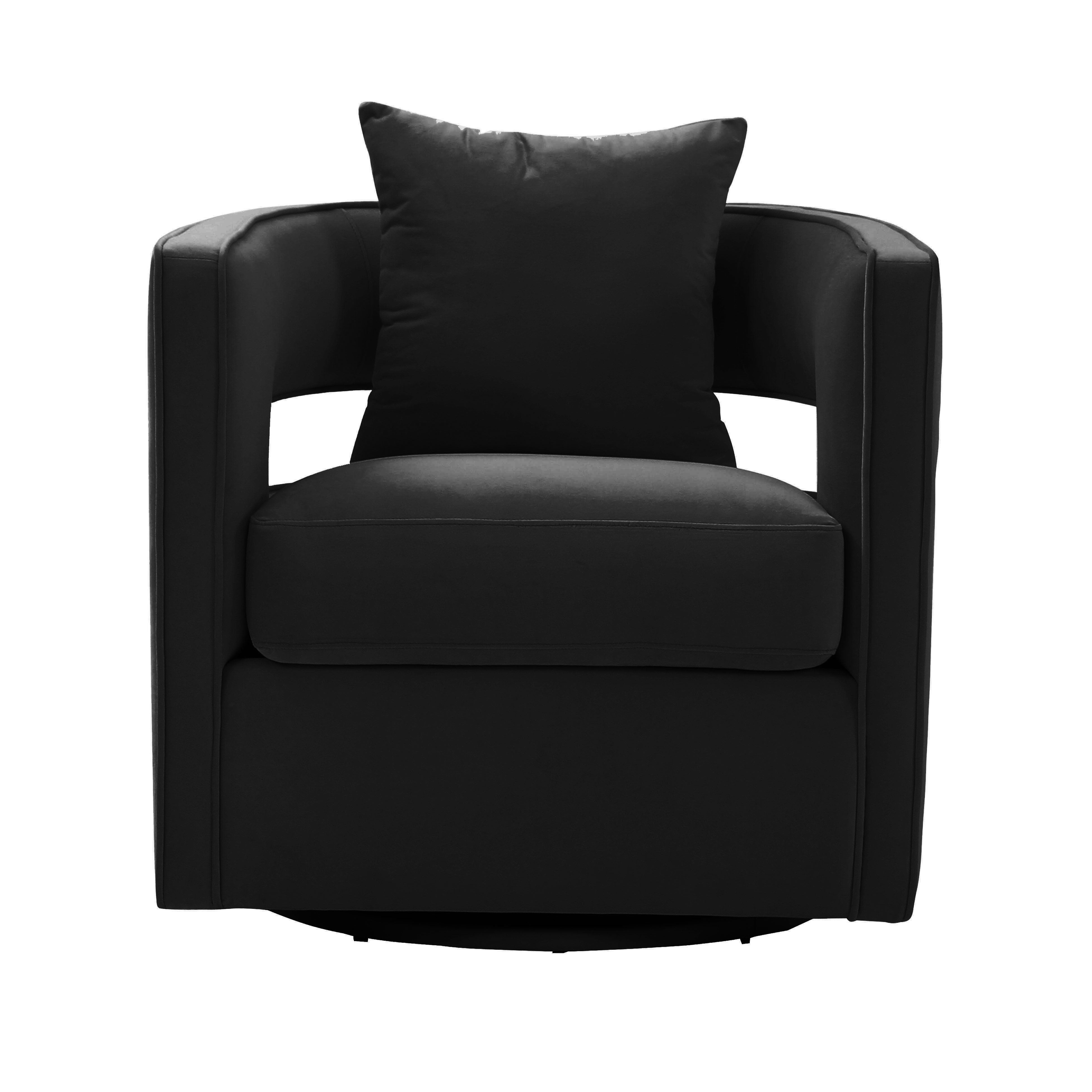 Chaise pivotante noire Kennedy