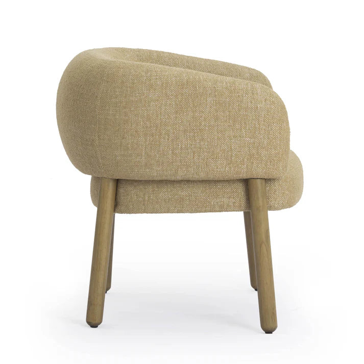 Foxy Textured Fabric Accent Chair