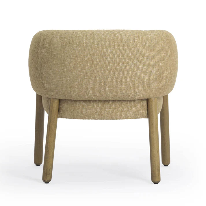 Foxy Textured Fabric Accent Chair