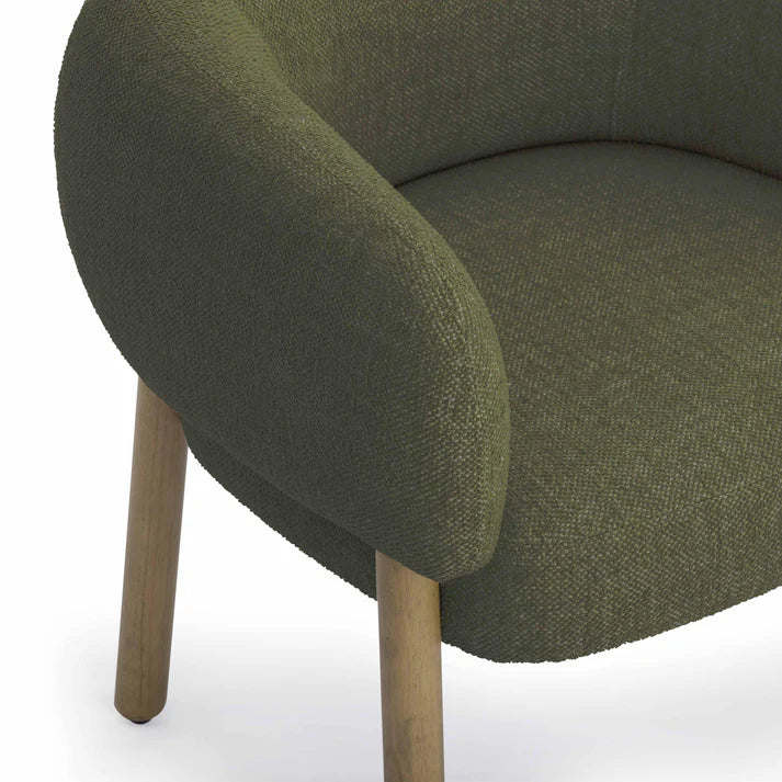 Foxy Textured Fabric Accent Chair