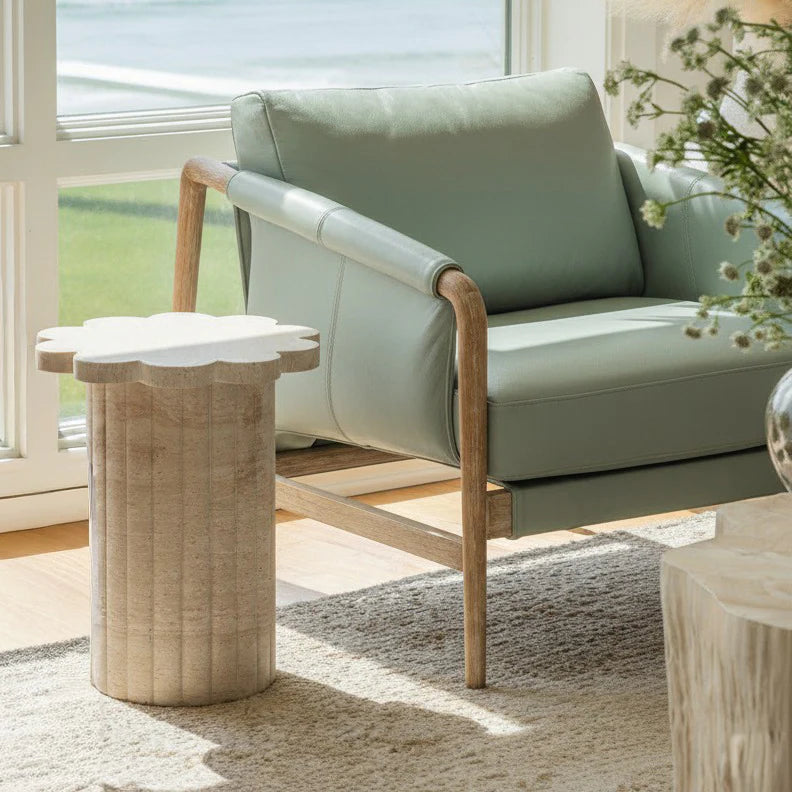 Chakka Contract-Grade Genuine Leather Accent Chair