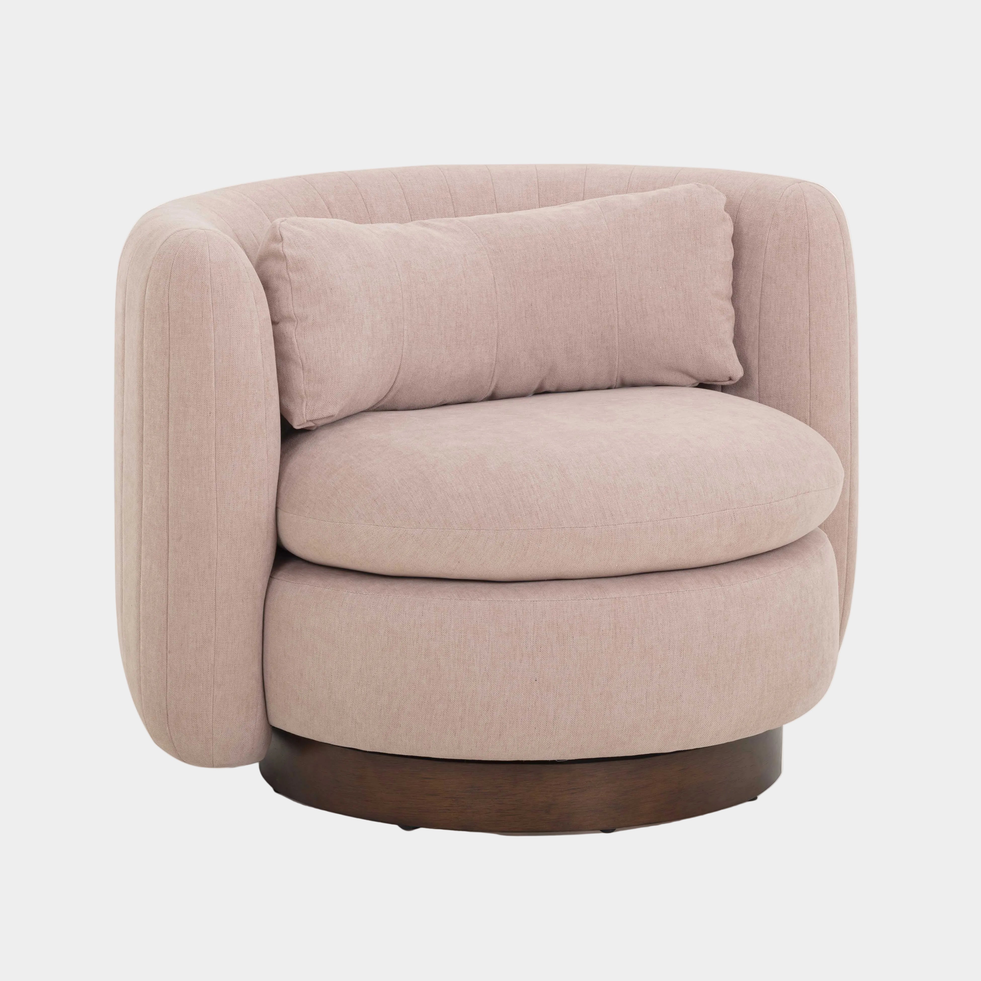 Nura Contract-Grade Chenille Swivel Accent Chair