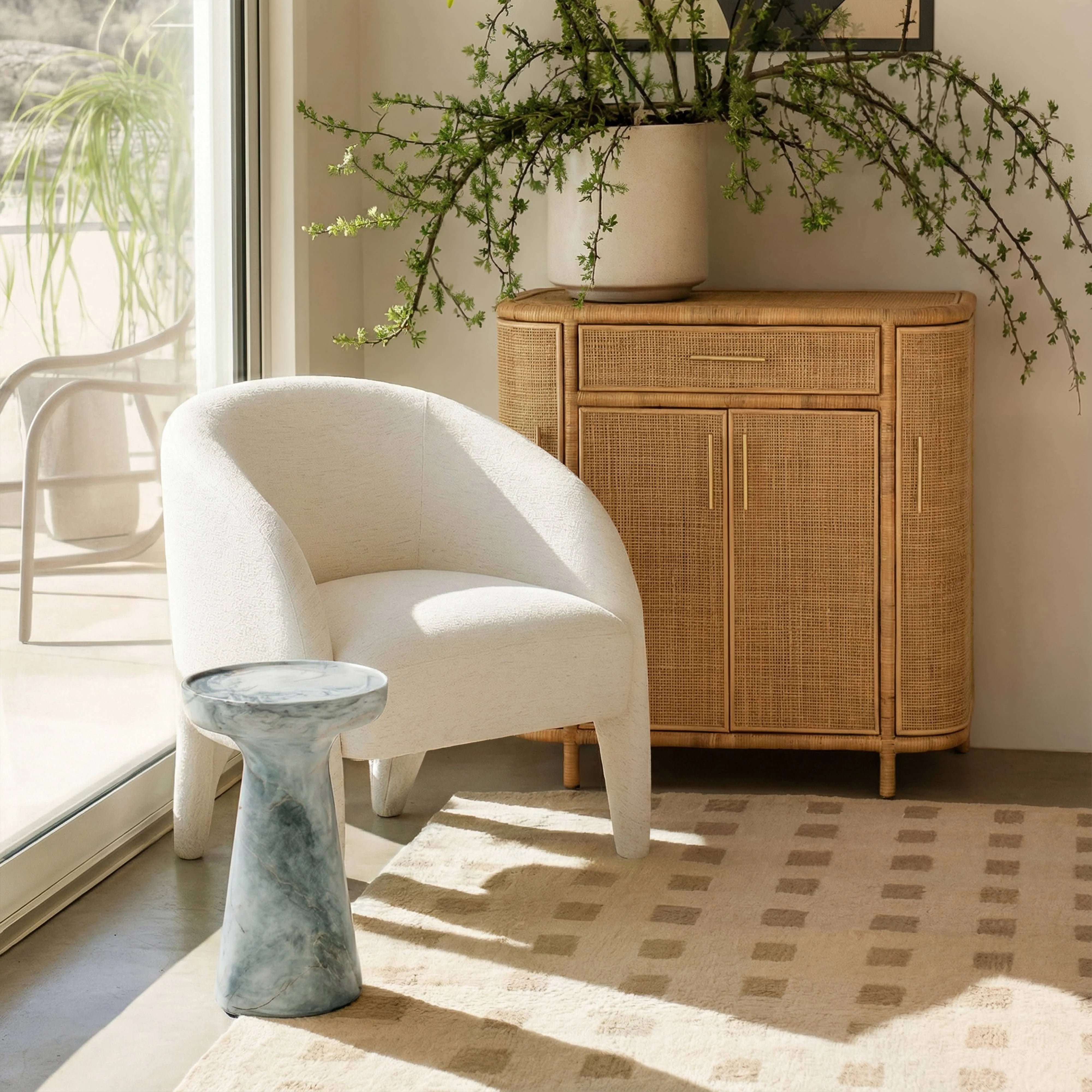 Kris Contract-Grade Chenille Accent Chair