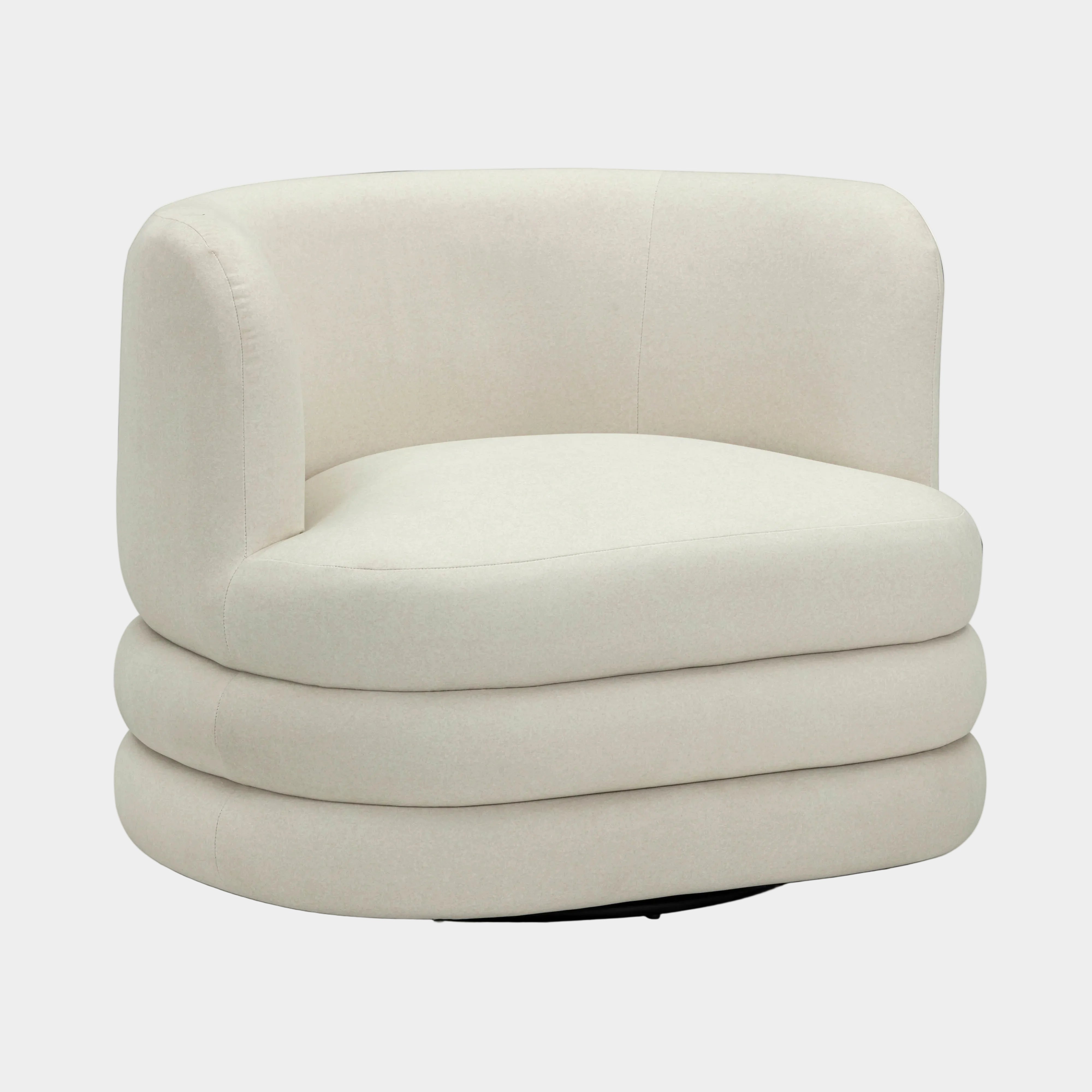 Astor Performance Faux Mohair Swivel Hotel Lounge Chair