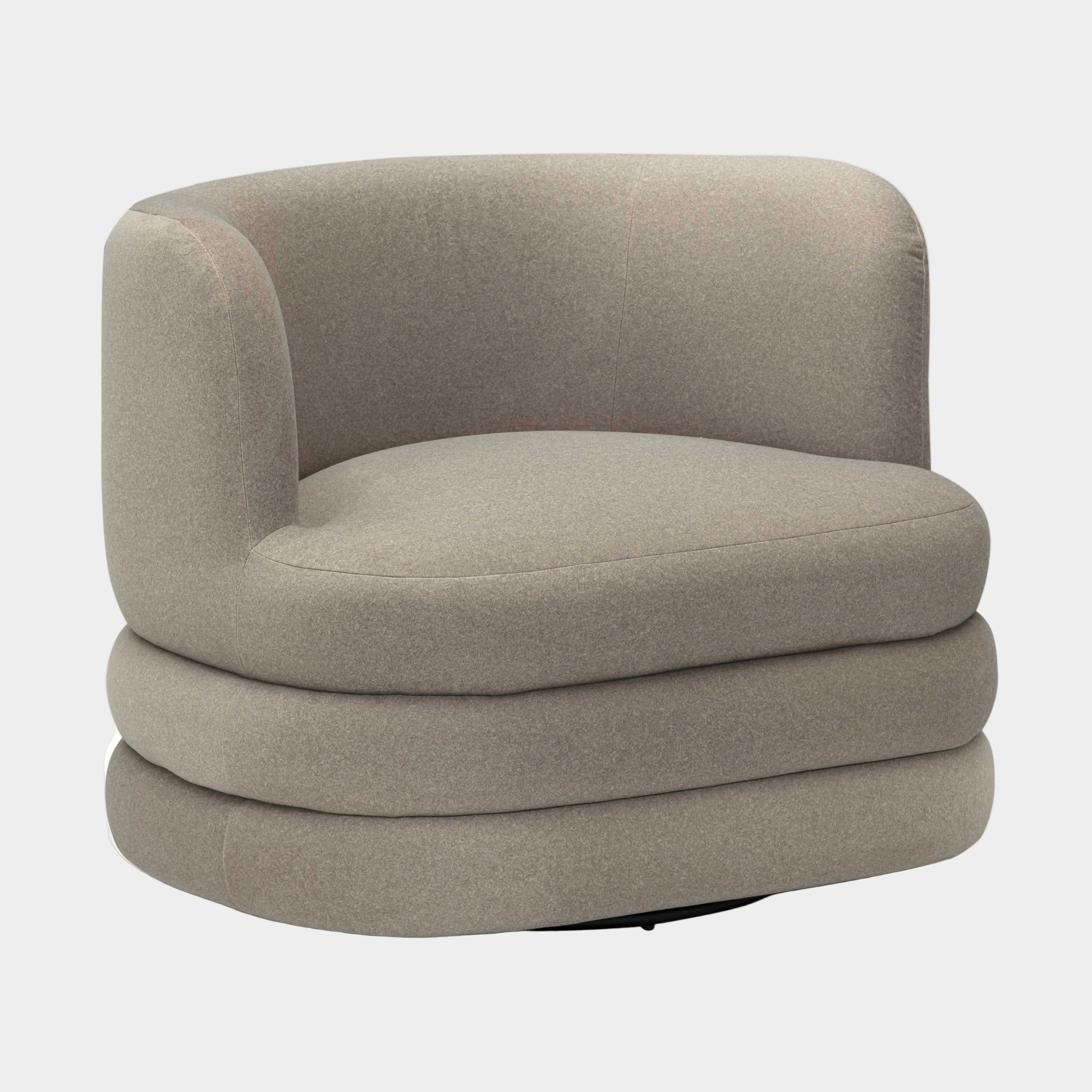 Astor Performance Faux Mohair Swivel Hotel Lounge Chair