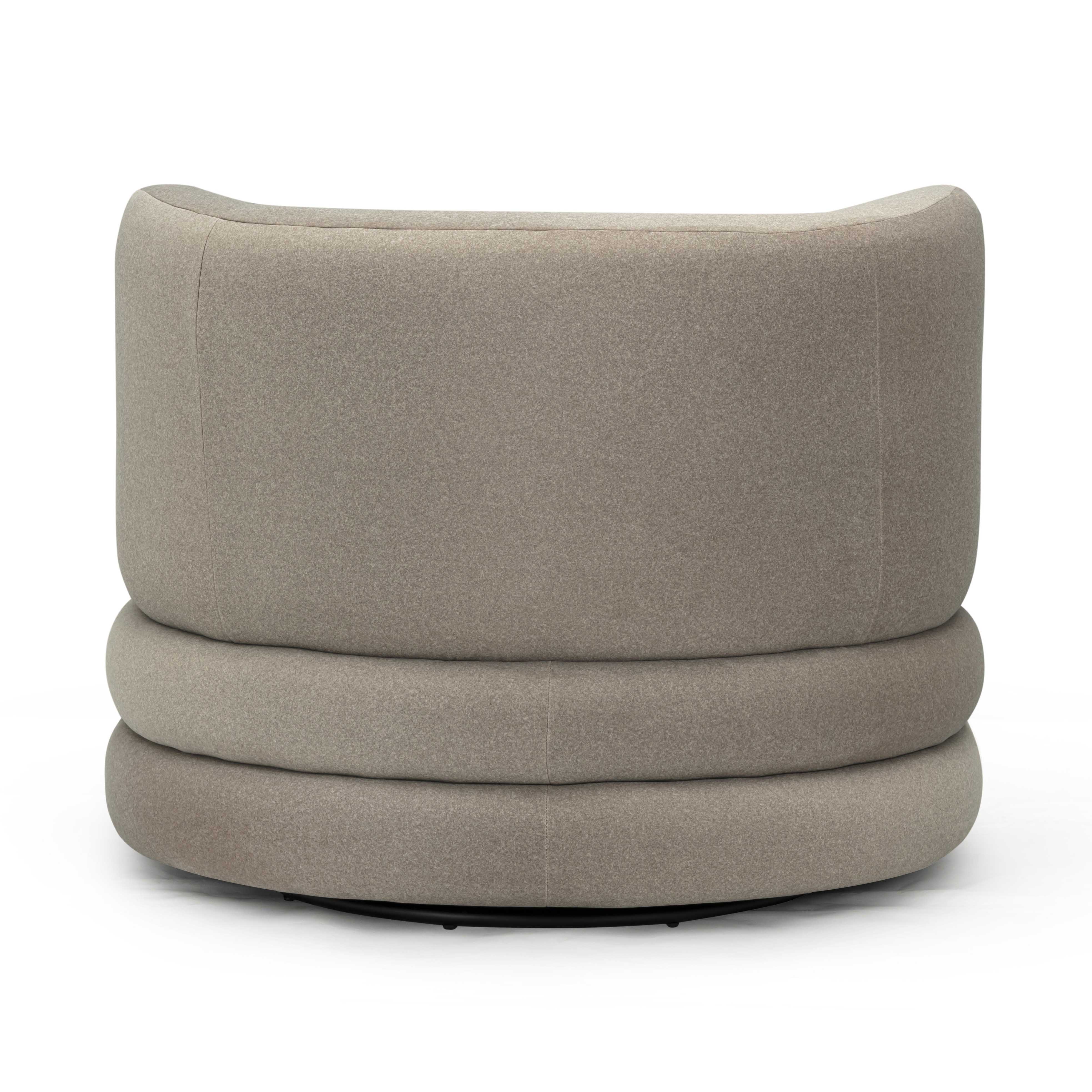 Astor Performance Faux Mohair Swivel Hotel Lounge Chair