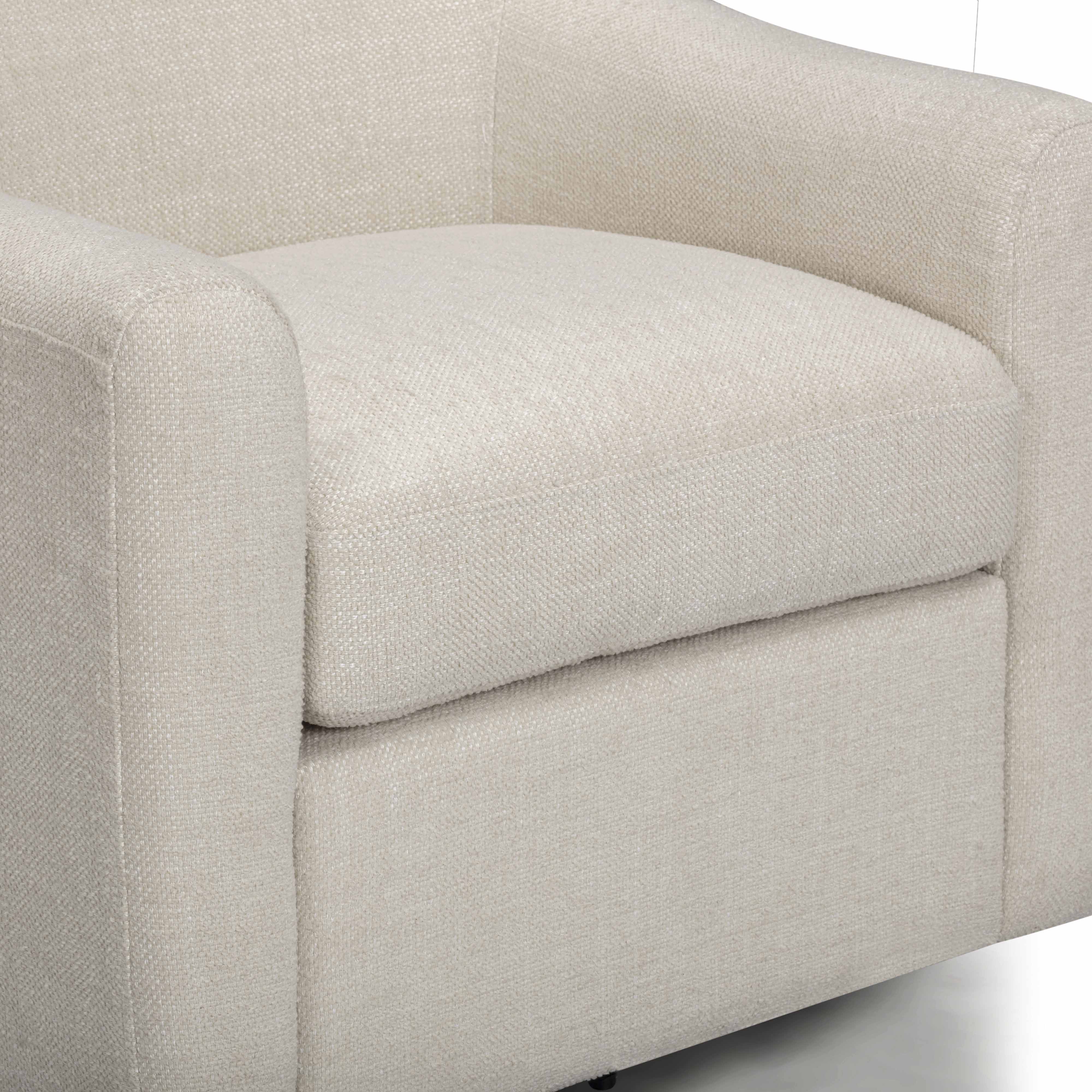 Thao Contract-Grade Basketweave Fabric Swivel Accent Chair