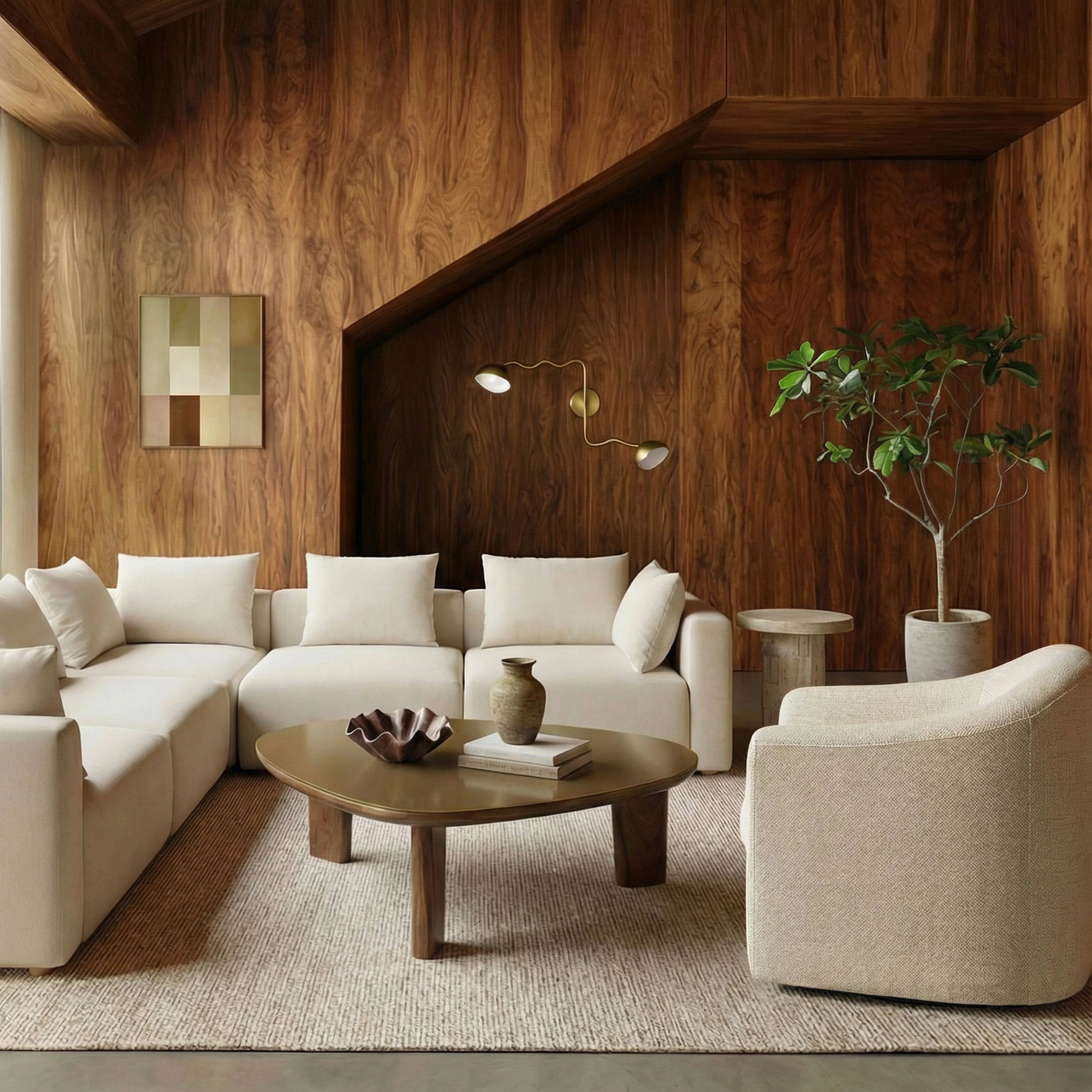 Thao Contract-Grade Basketweave Fabric Swivel Accent Chair