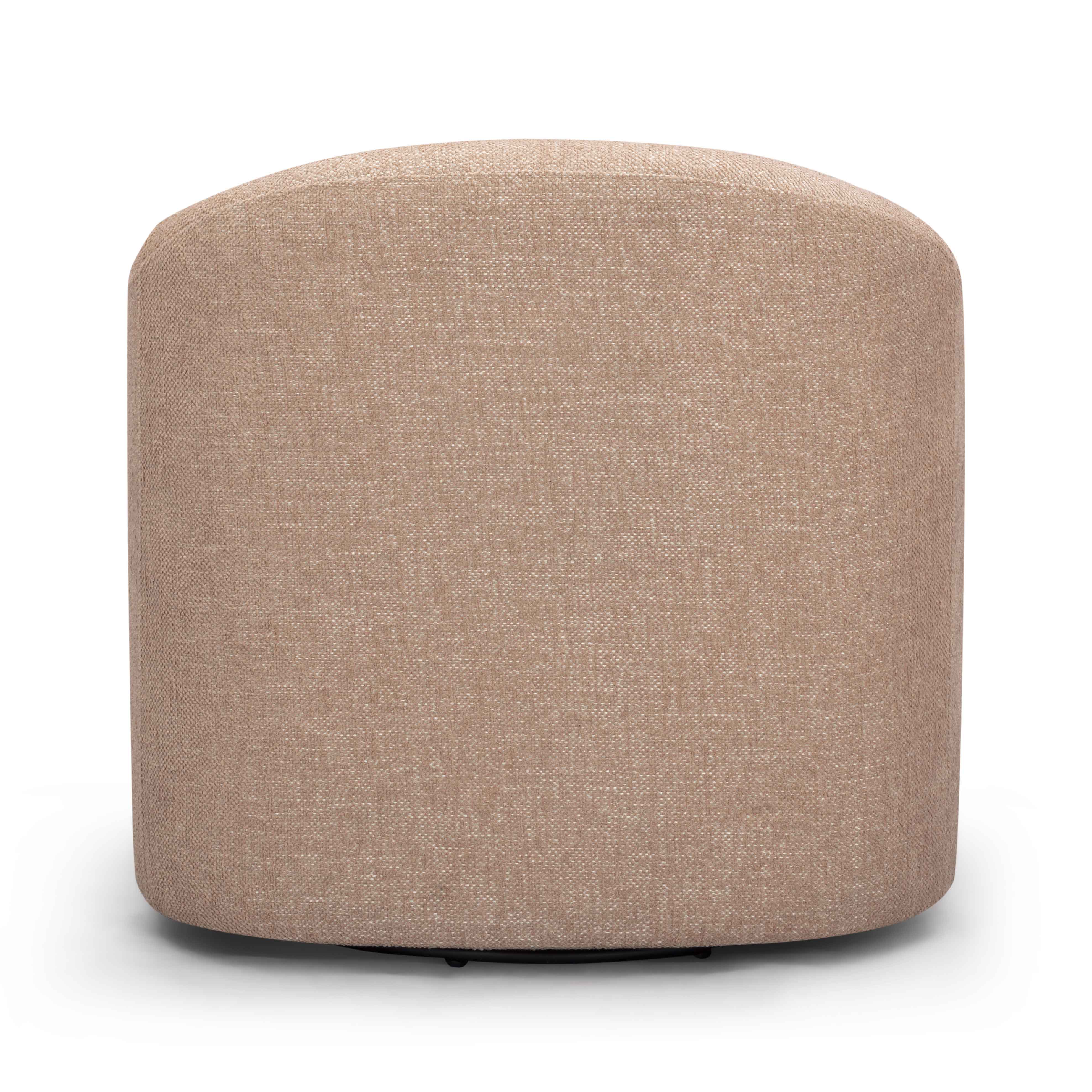 Thao Contract-Grade Basketweave Fabric Swivel Accent Chair