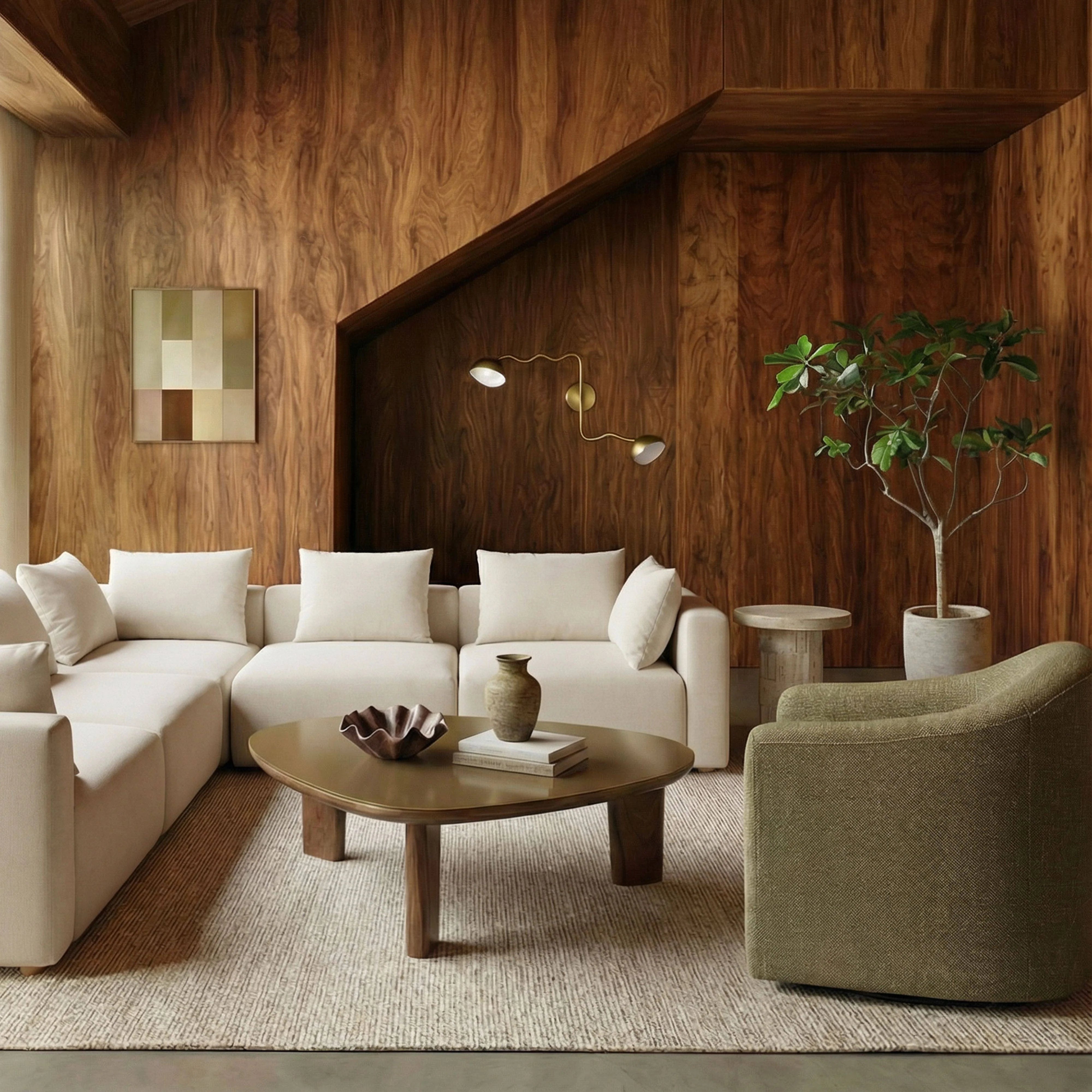 Thao Contract-Grade Basketweave Fabric Swivel Accent Chair