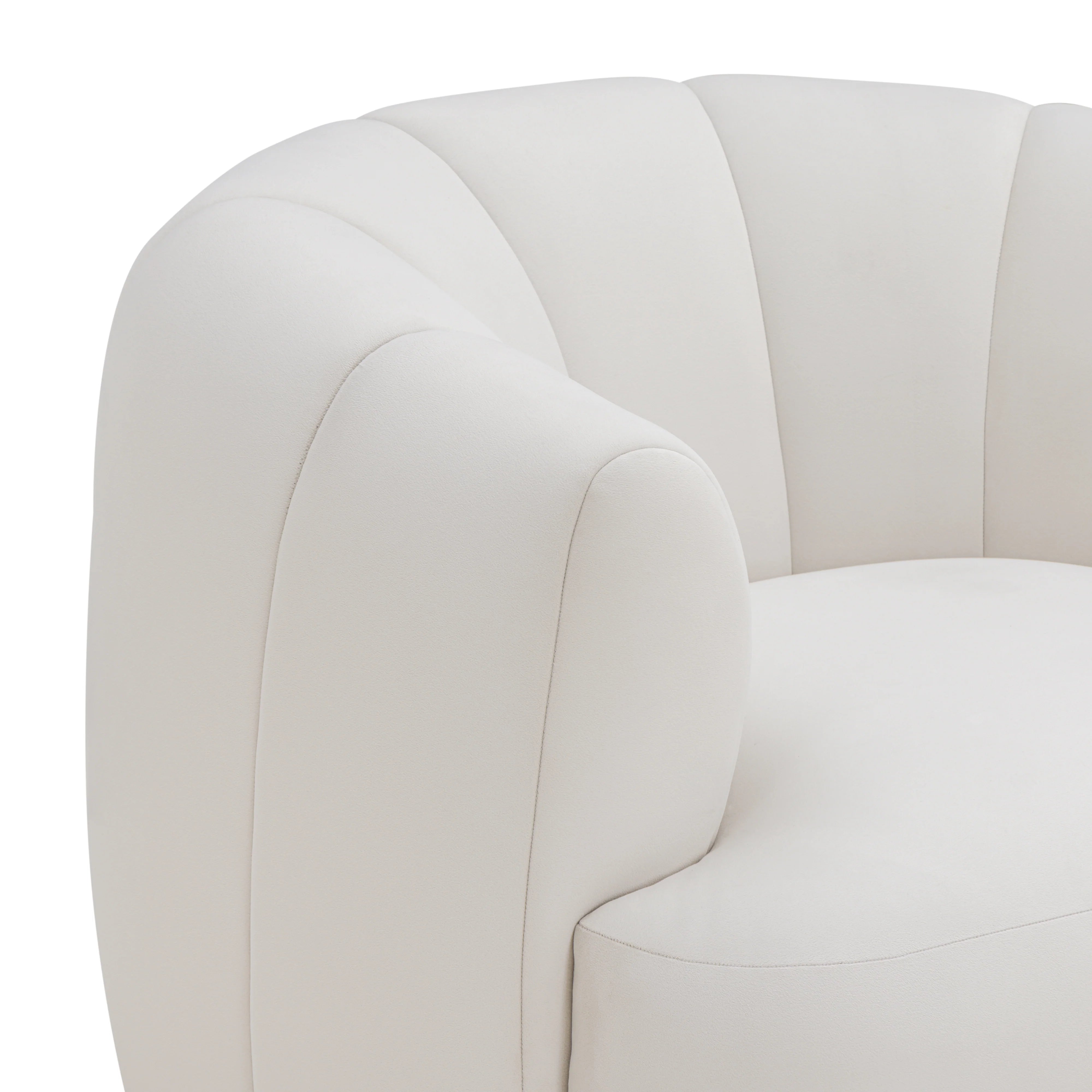 Jasmine Performance Velvet Swivel Accent Chair