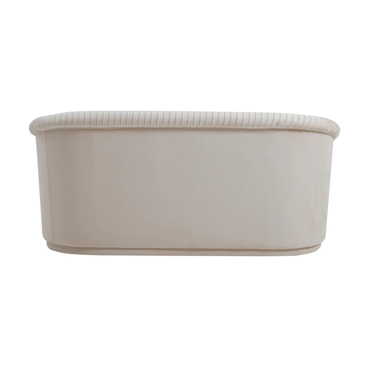 Canapé 2 places en velours plissé beige Yara par Inspire Me! Home Decor