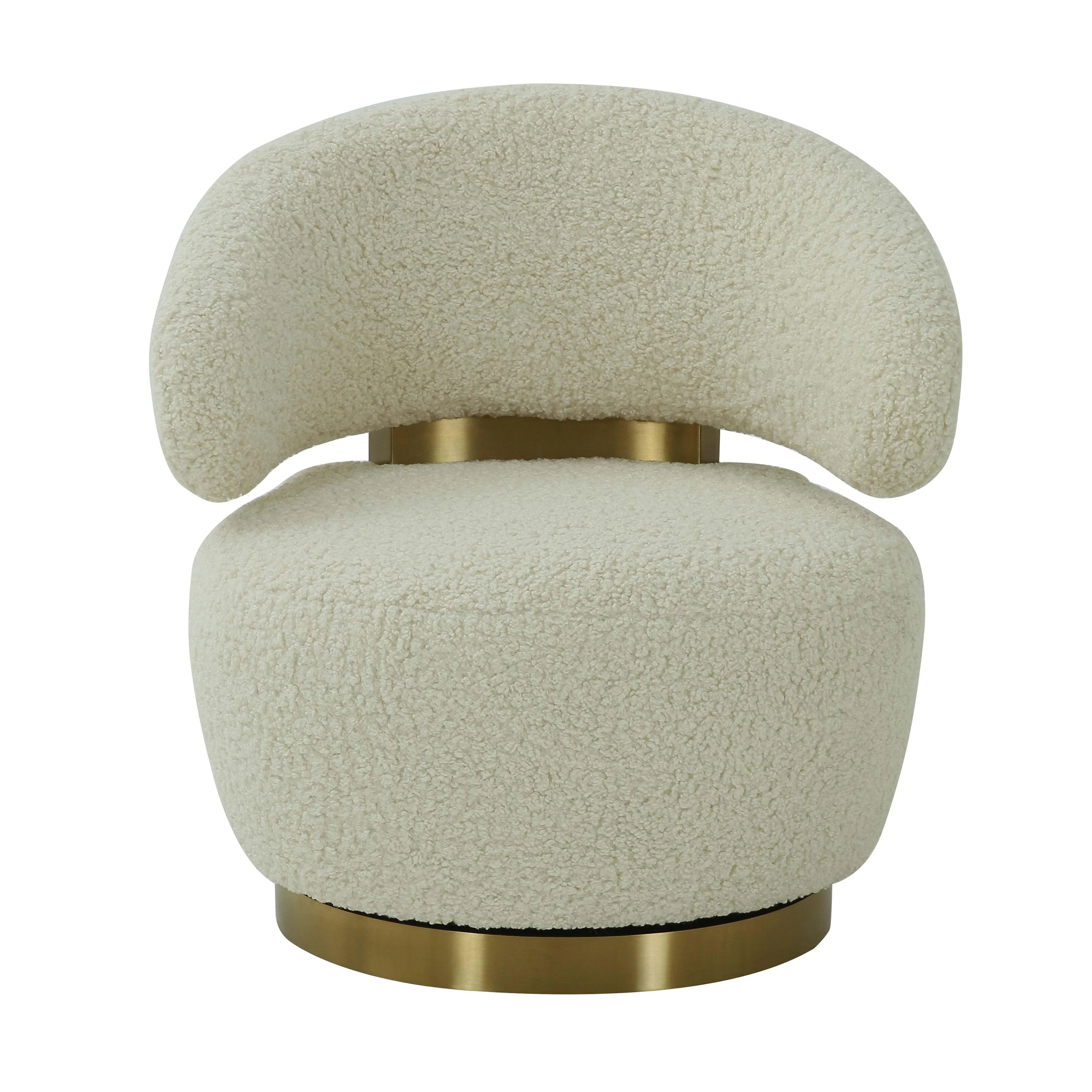 Chaise Austin en fausse peau de mouton