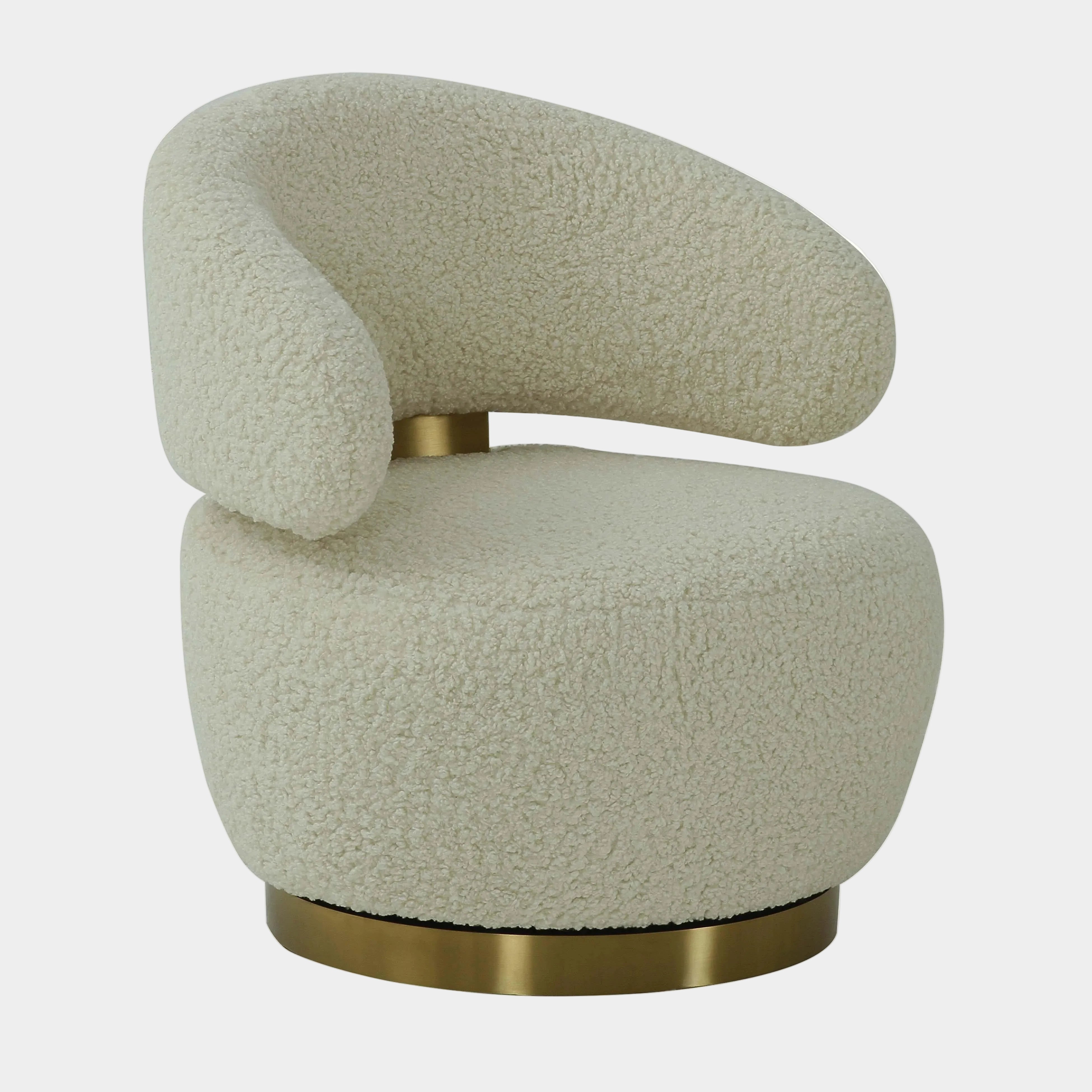 Chaise Austin en fausse peau de mouton