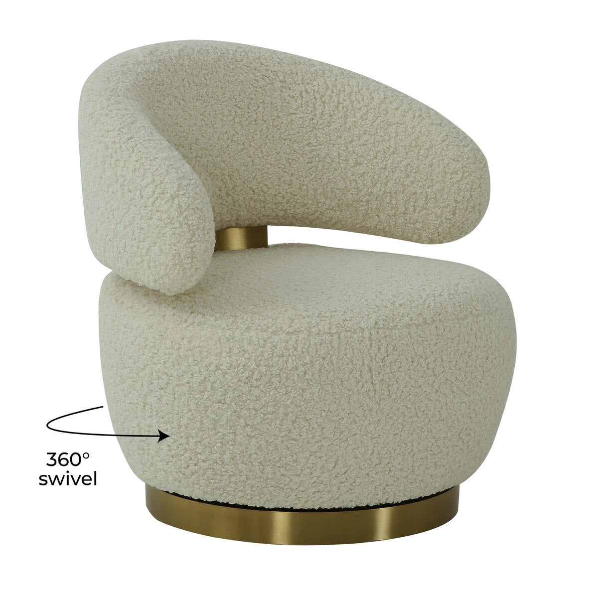 Chaise Austin en fausse peau de mouton